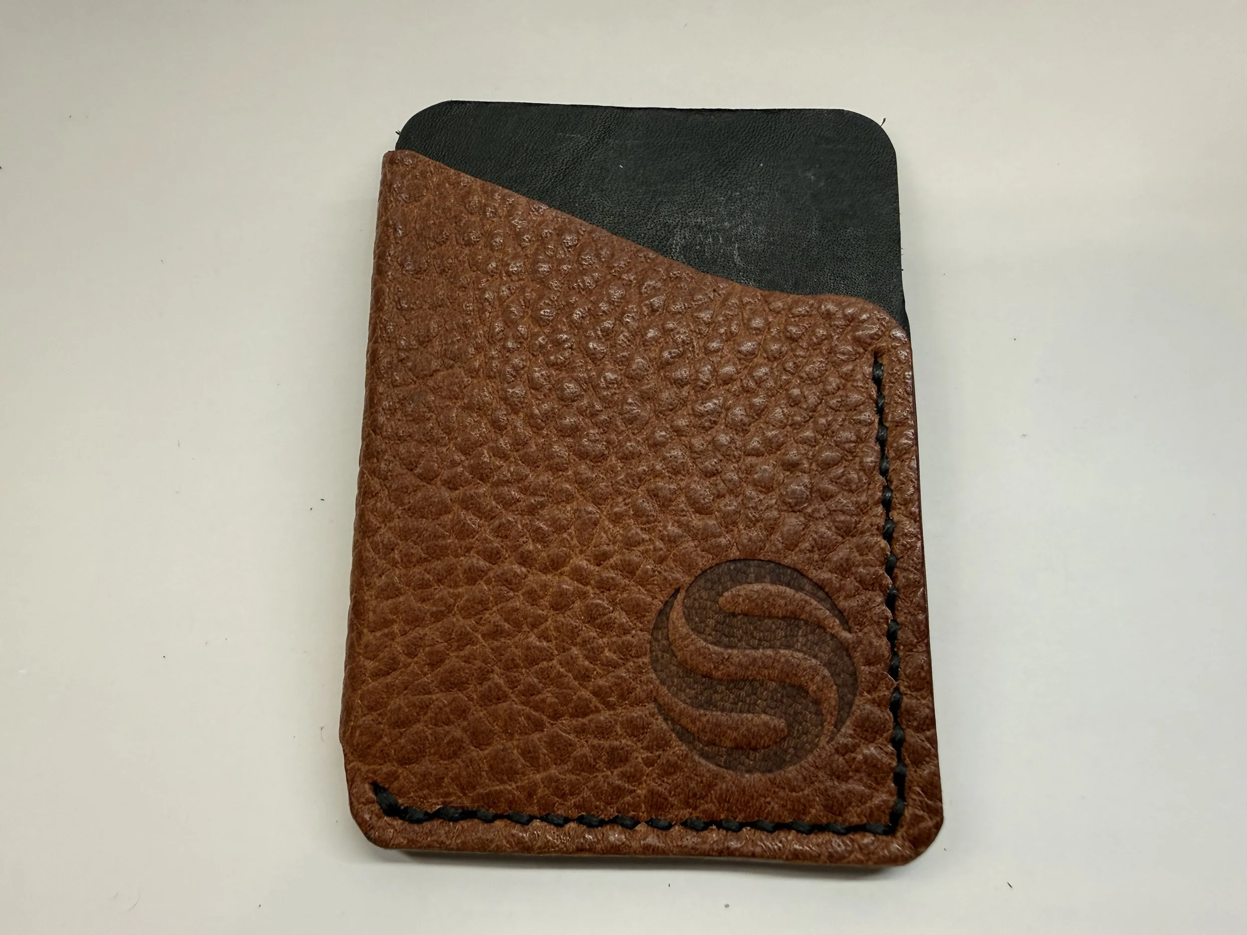 Folded Leather Card Holder