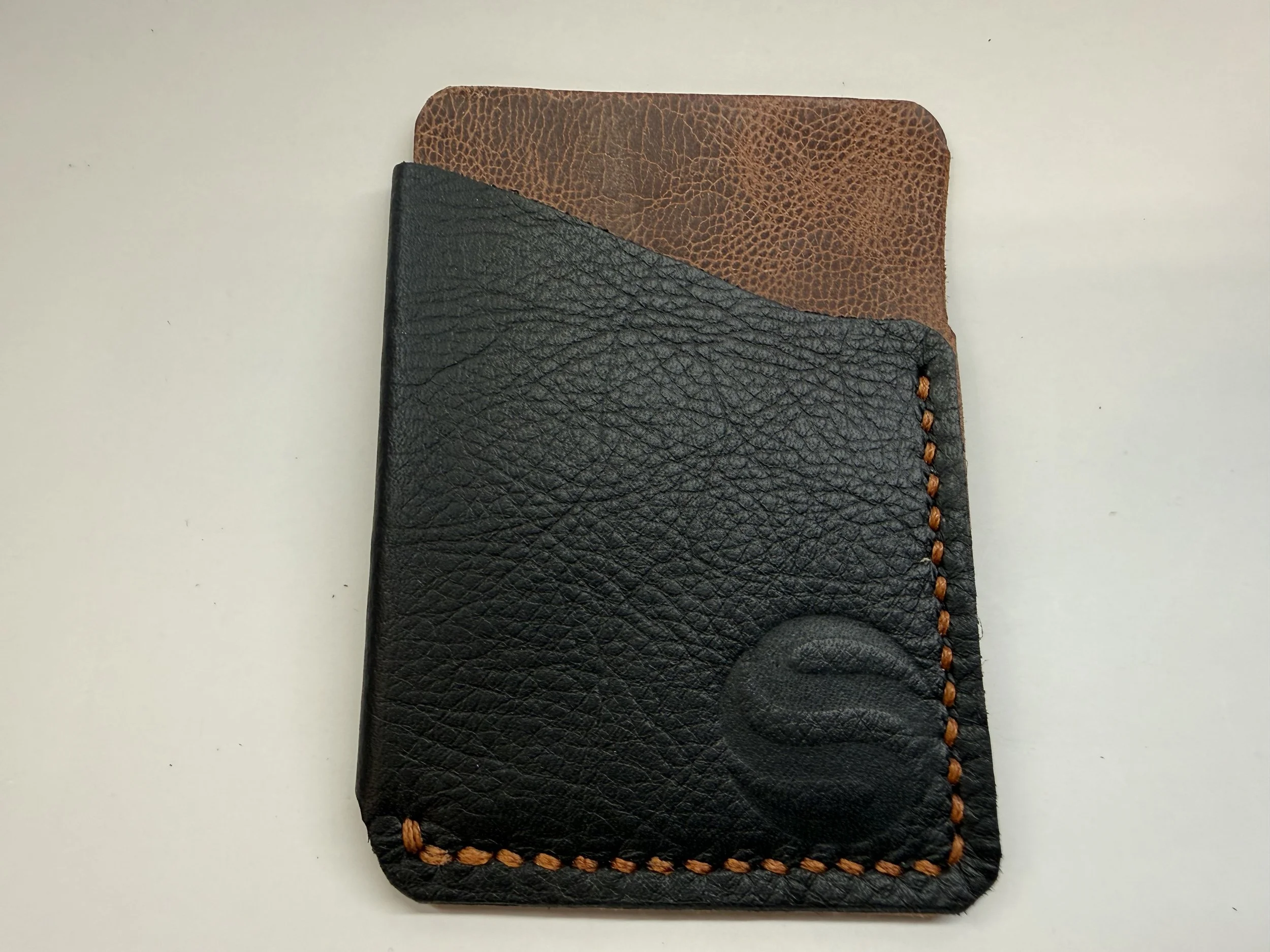 Folded Leather Card Holder