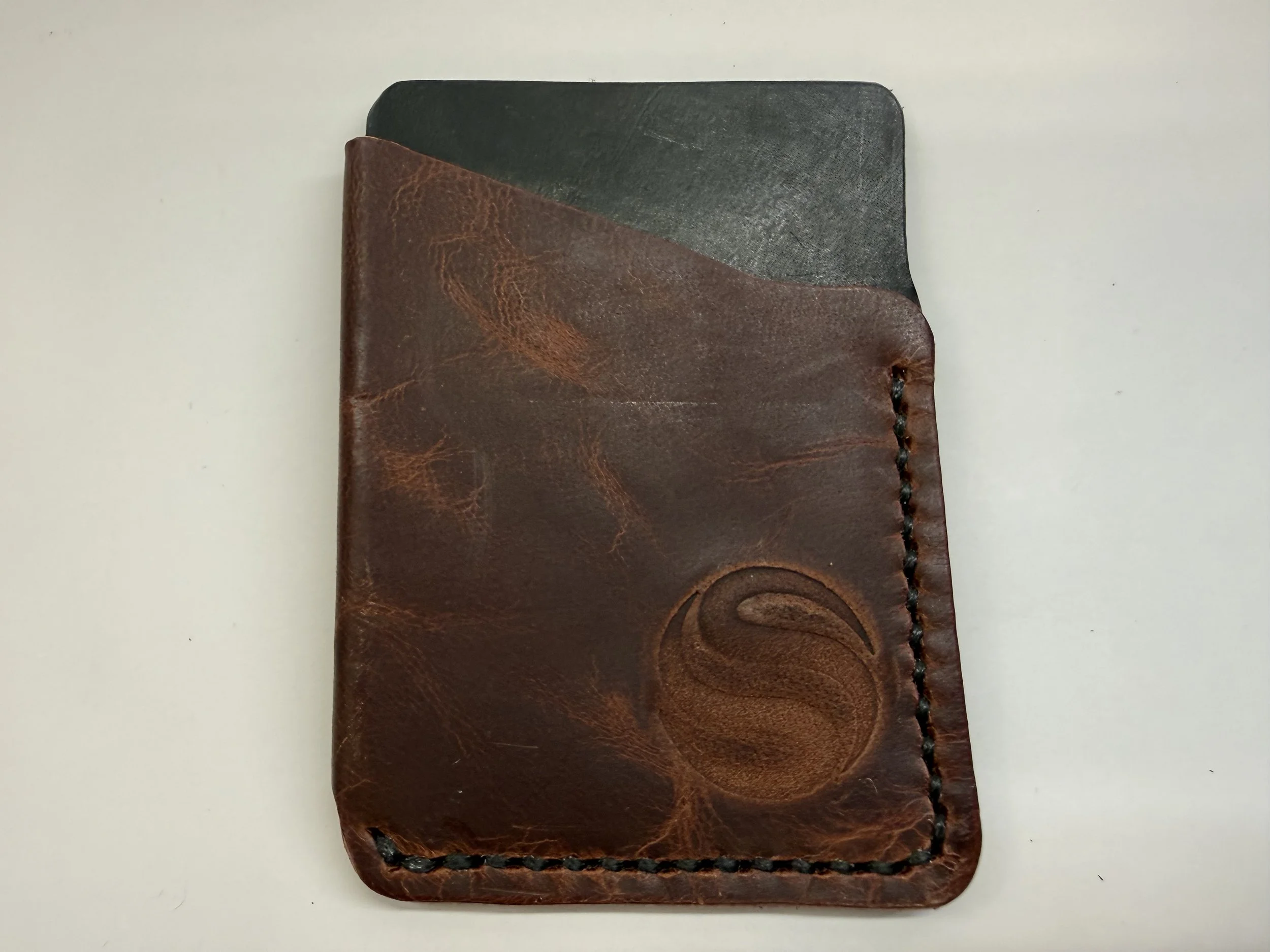 Folded Leather Card Holder