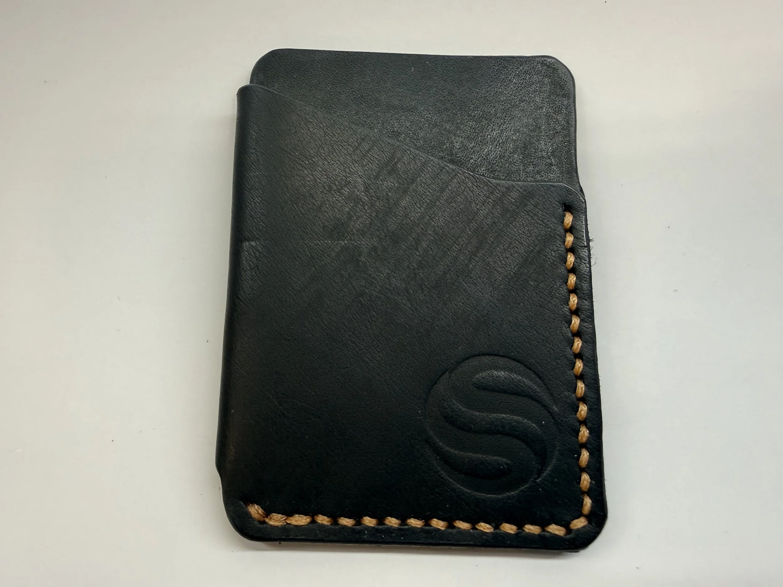 Folded Leather Card Holder