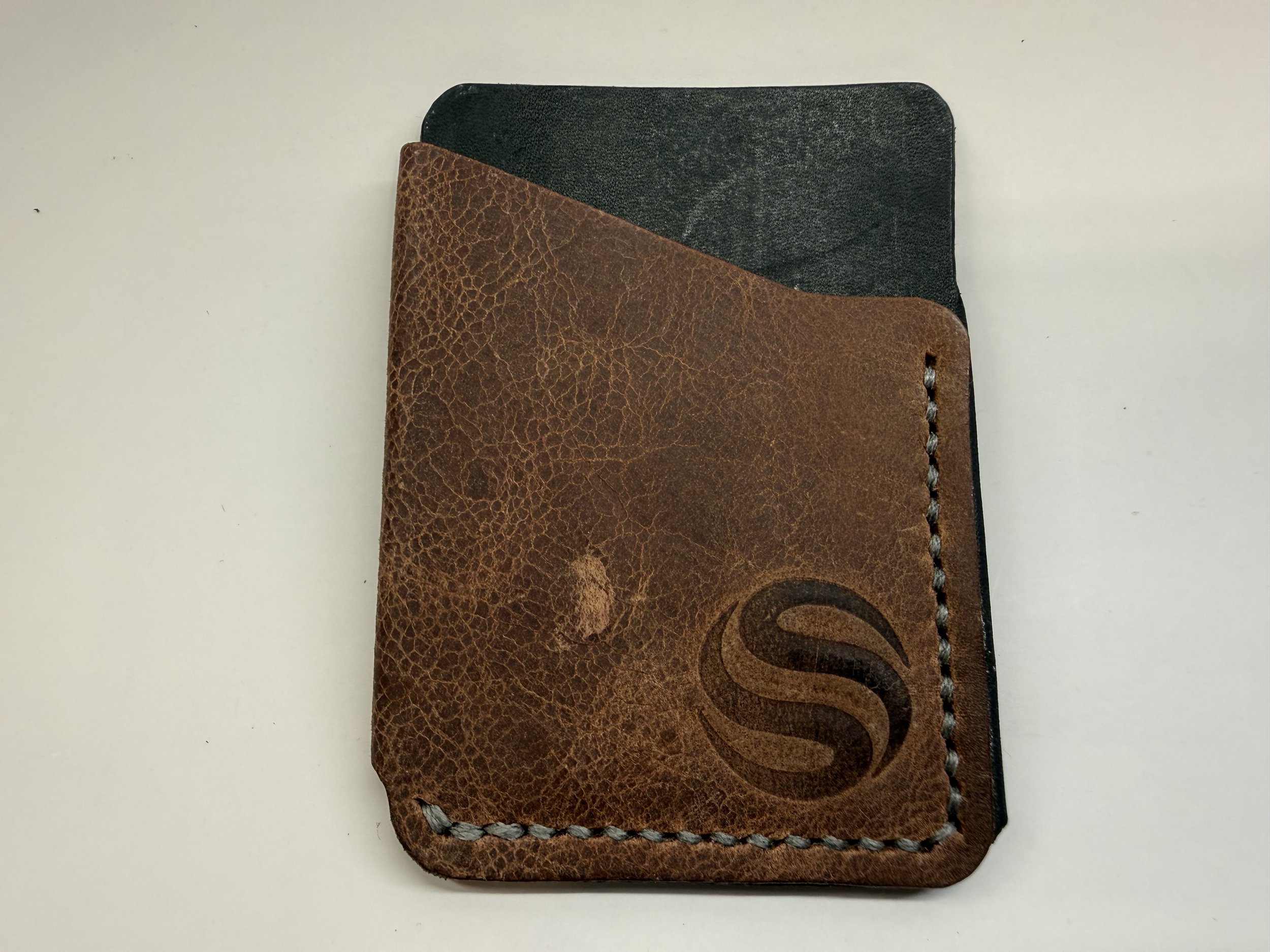 Folded Leather Card Holder