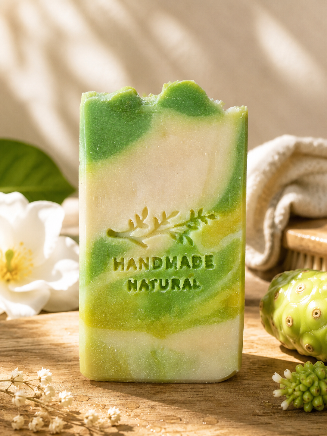 Savon Artisanal à l’Huile d’Olive & Jus de Noni