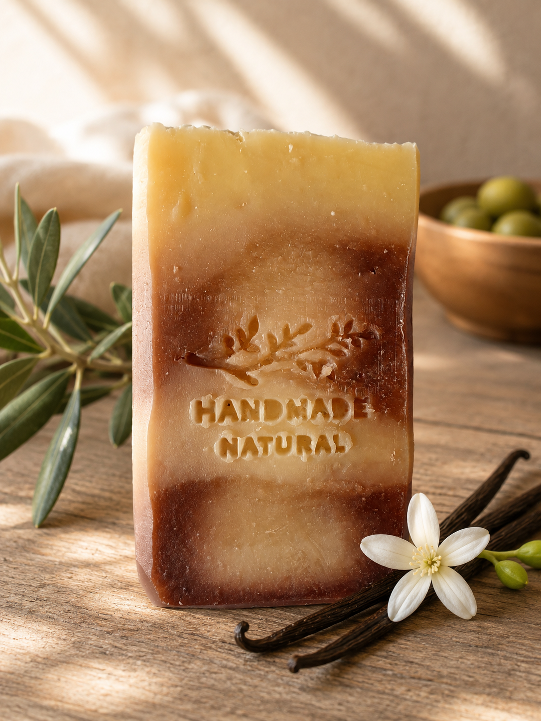 Savon Artisanal à l’Huile d’Olive & Vanille