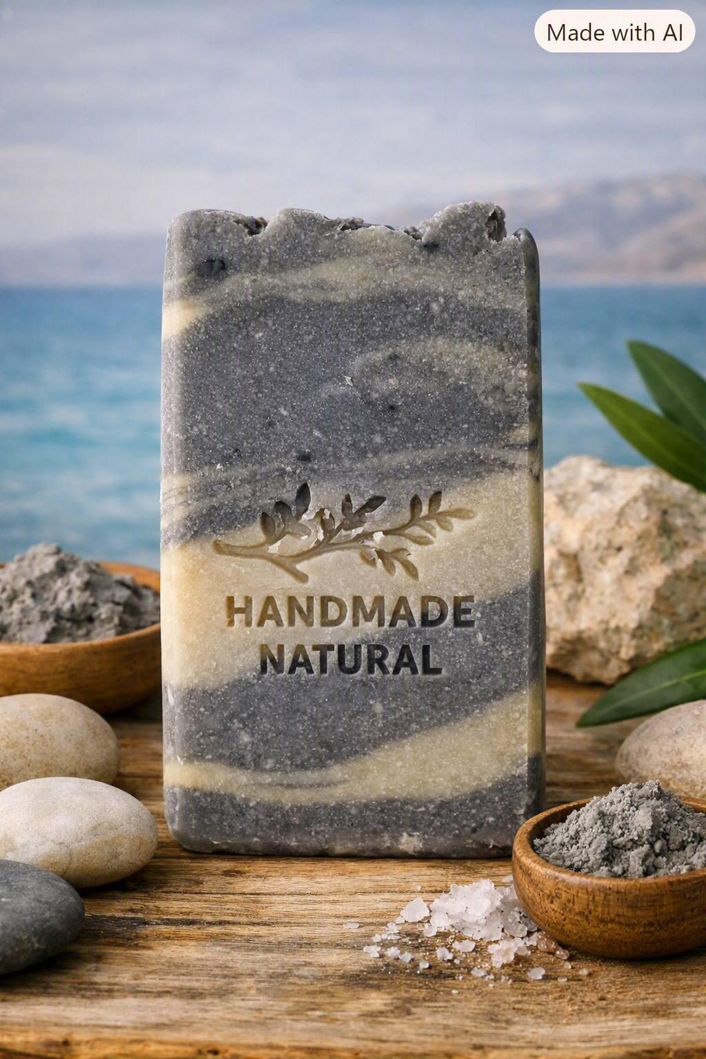 Savon Artisanal à l’Huile d’Olive & Boue de la Mer Morte