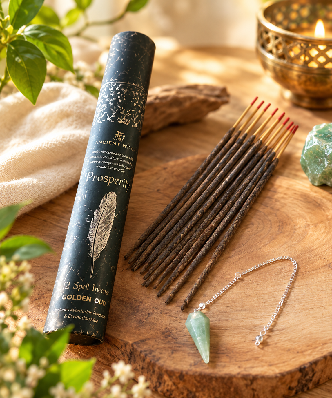 Tube Encens - Prospérité – Pendule Aventurine