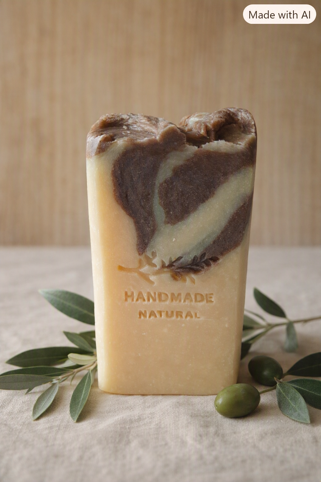 Savon Artisanal à l’Huile d’Olive & Lait de Chèvre