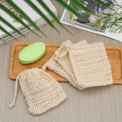 Sac Sauveur de Savon en Sisal – Exfoliant & Zéro Déchet
