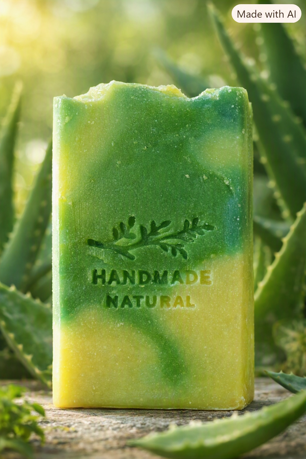 Savon Artisanal à l'Huile d'Olive & Aloe Vera