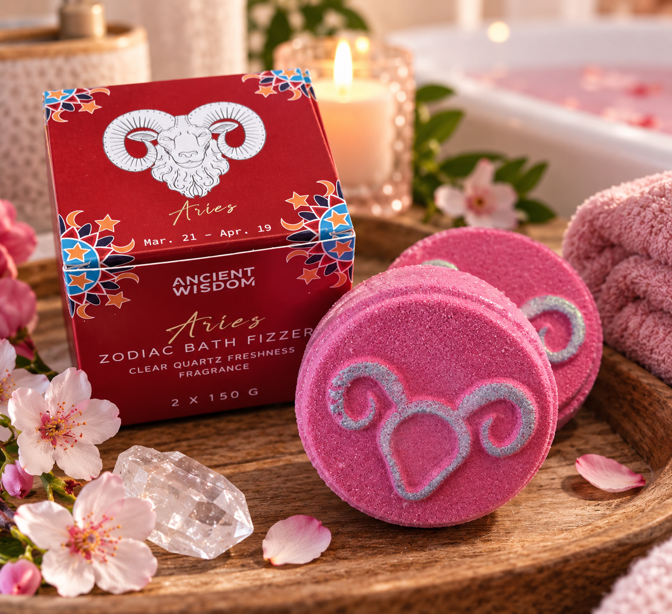 Coffret Bombes de Bain du Zodiaque – Bélier