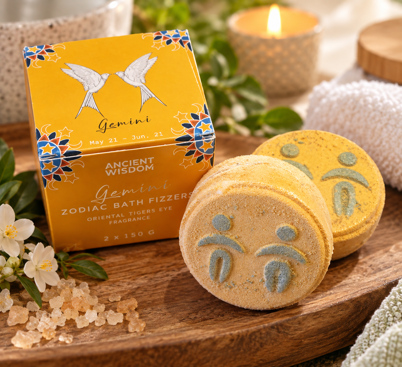 Coffret Bombes de Bain du Zodiaque – Gémeaux