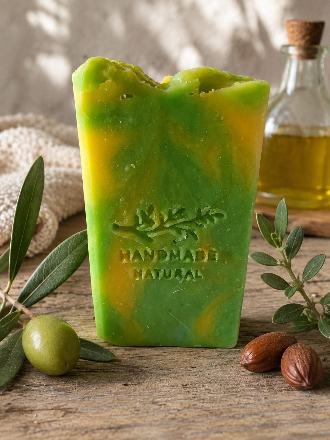 Savon Artisanal à l'Huile d'Olive & Jojoba