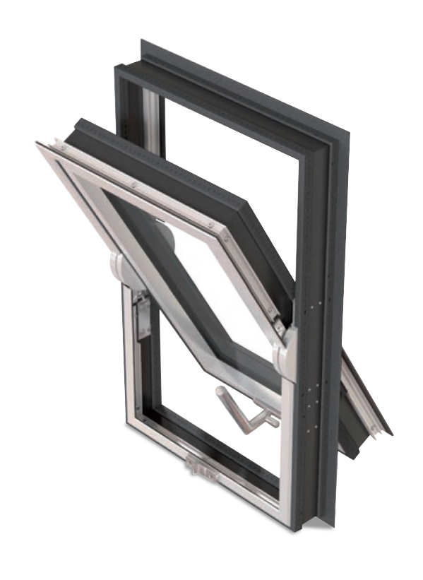 A multi-pane window with some of the panes open, showing various types of window configurations.