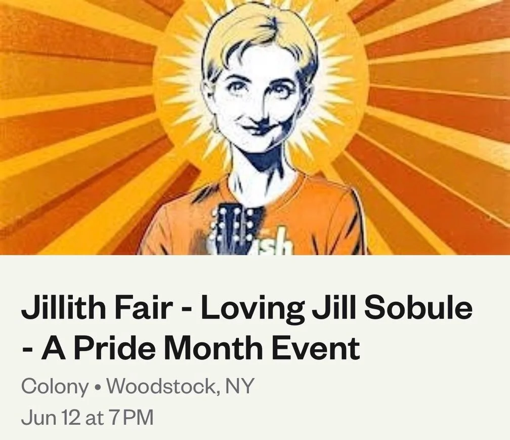 Friday June 12
@colonywoodstockny 
❤️ @jillsobule 
#friends #jillithfair