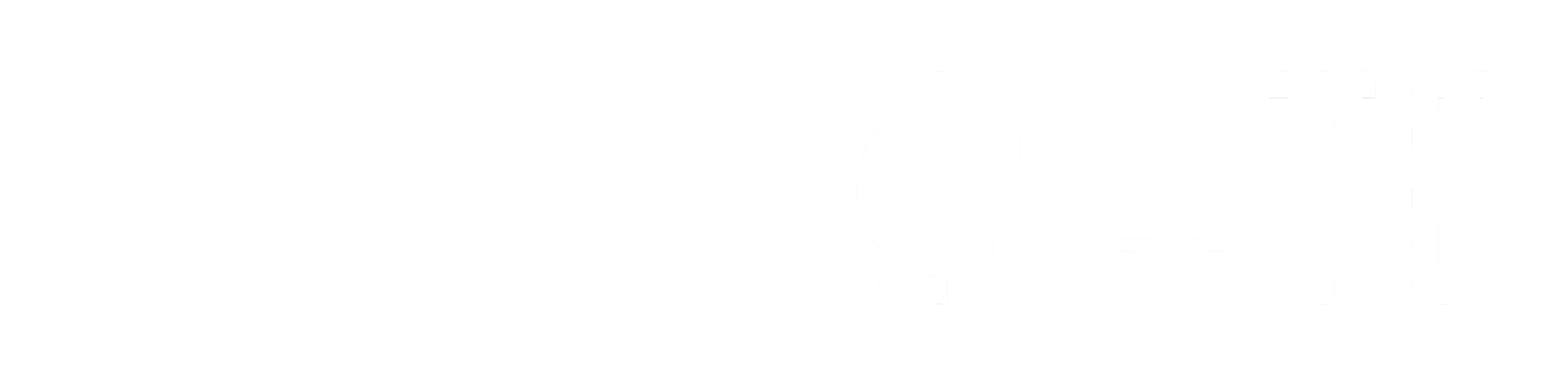 Typography logo for "The Advocate" with stylized white text on a black background.