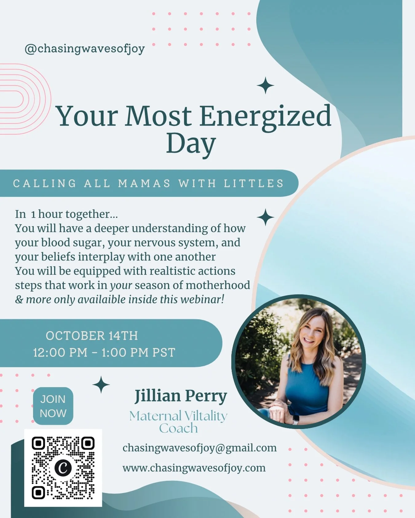Let&rsquo;s try this again&hellip;

Your Most Energized Day is now scheduled for Wednesday, October 14th at 12pm.

Now story time&hellip;

Last Friday, I was set to host my webinar, then life happened. My little one came down with a terrible viral co