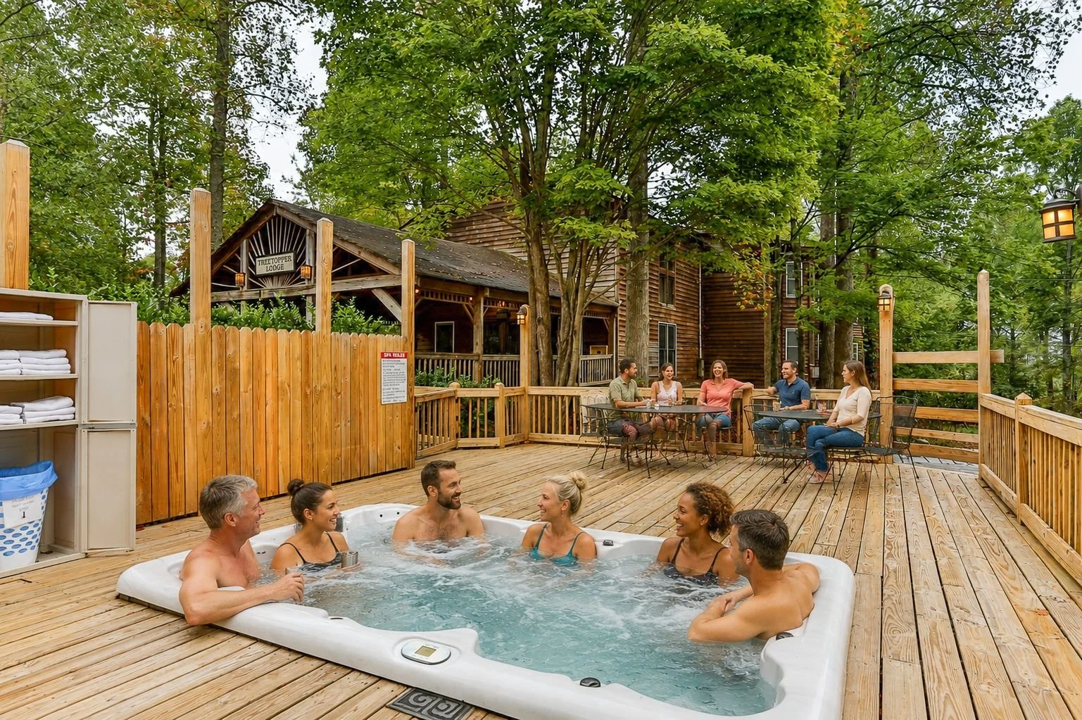 Private Hot Tub with Select Lodges