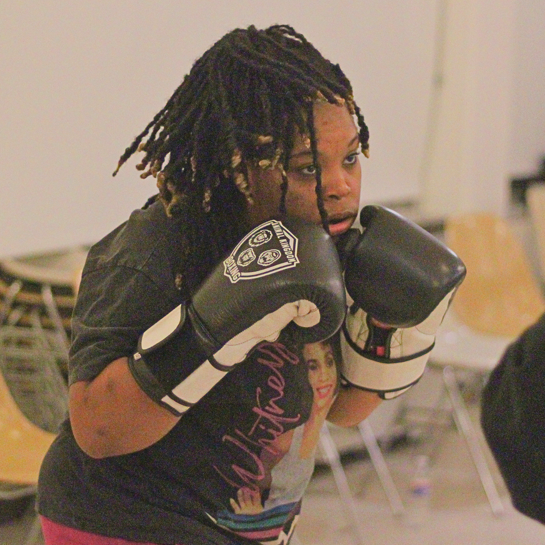 Nisa Muhammad boxing for AKB