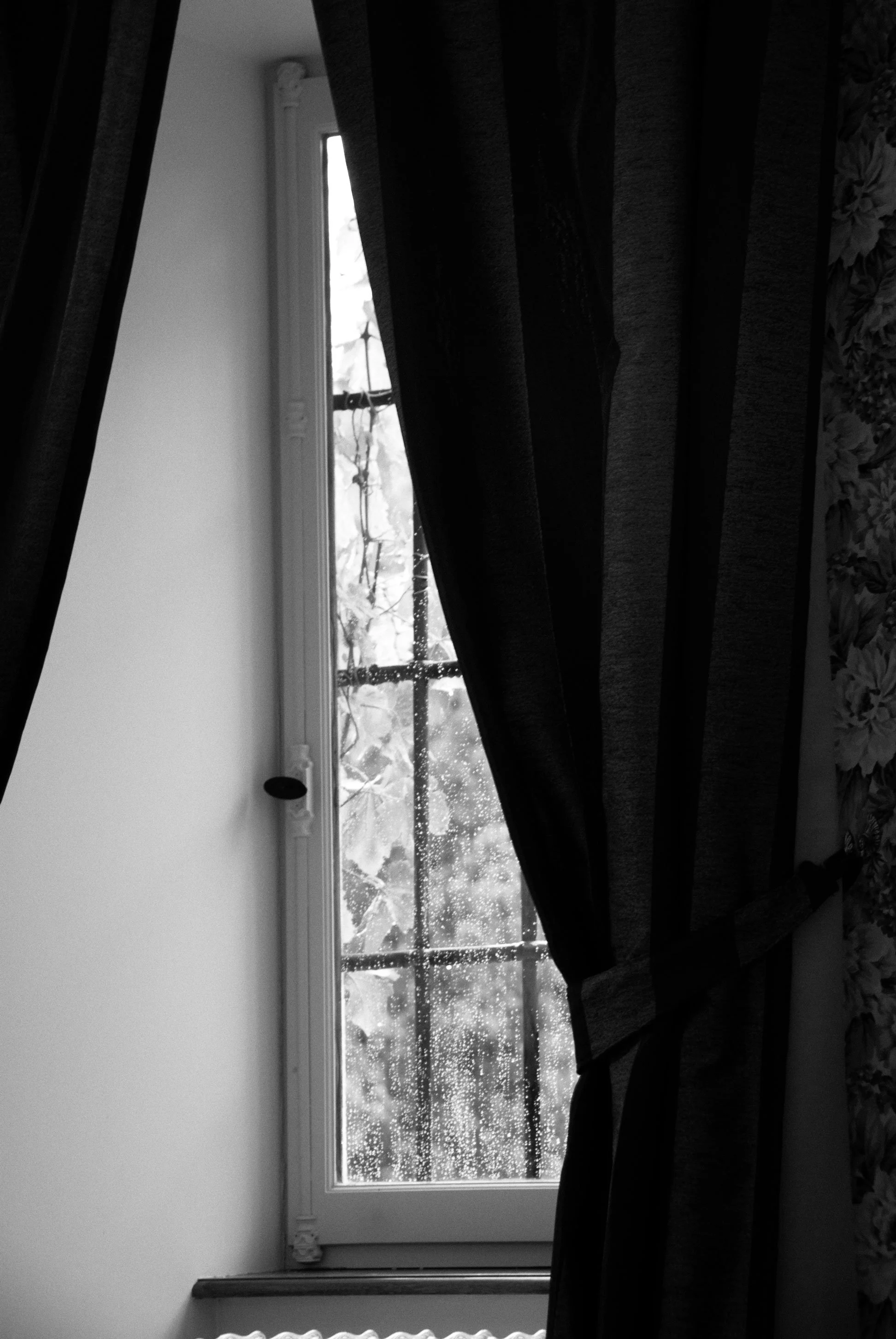 "Rain on the Window", Chateau Picomtal, Crots, France, 2007