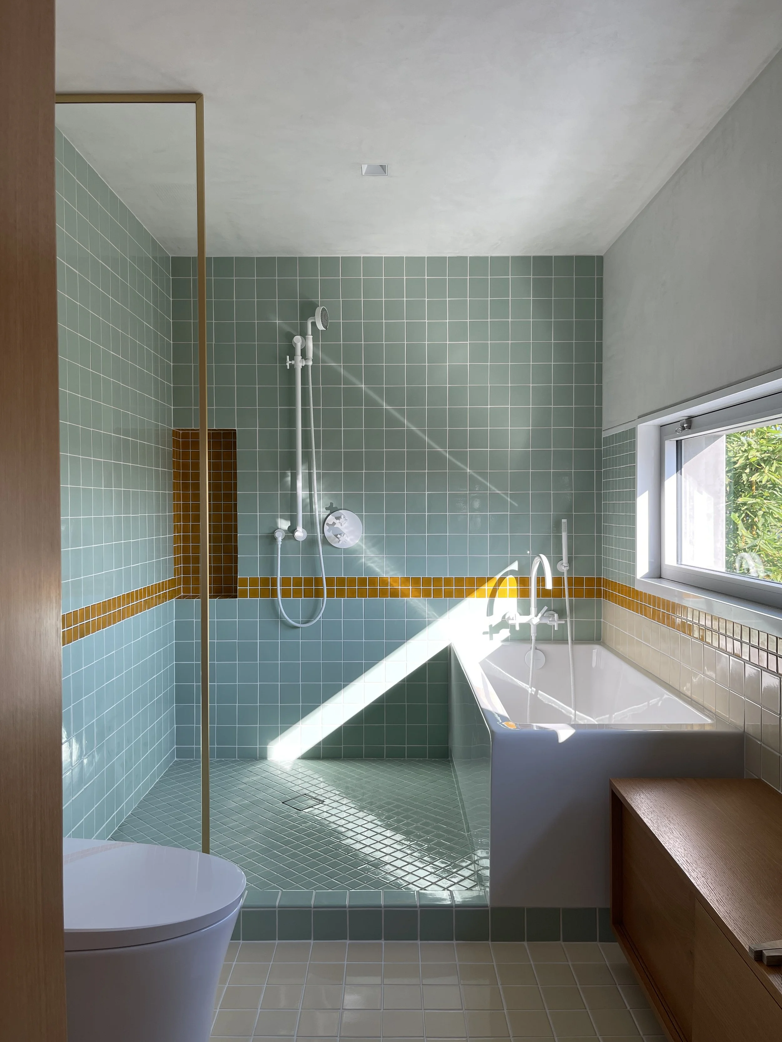 Topanga Tiled Bath in California