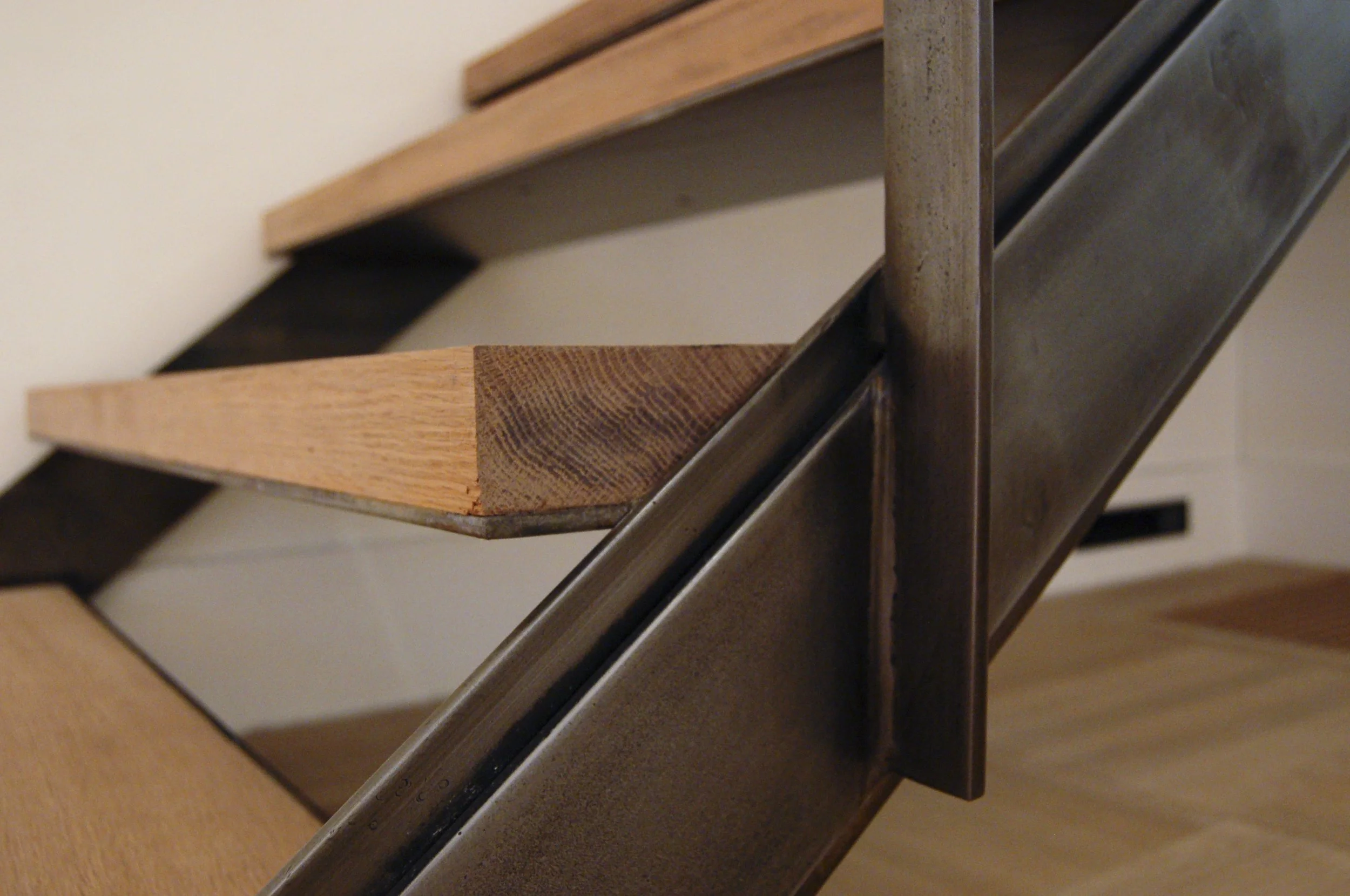 Suspended Stair in a Carriage House