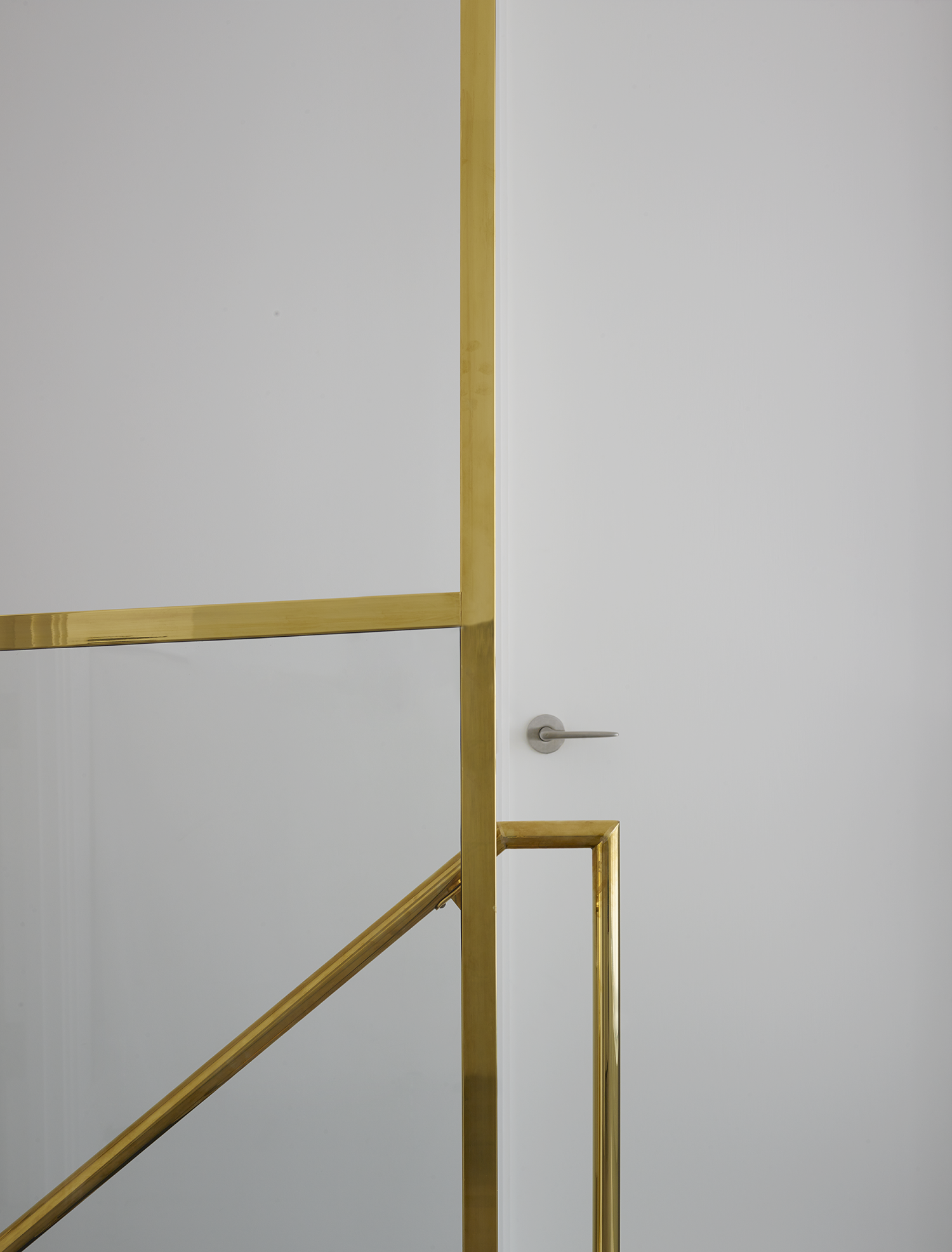 Polished Brass Stair Rail