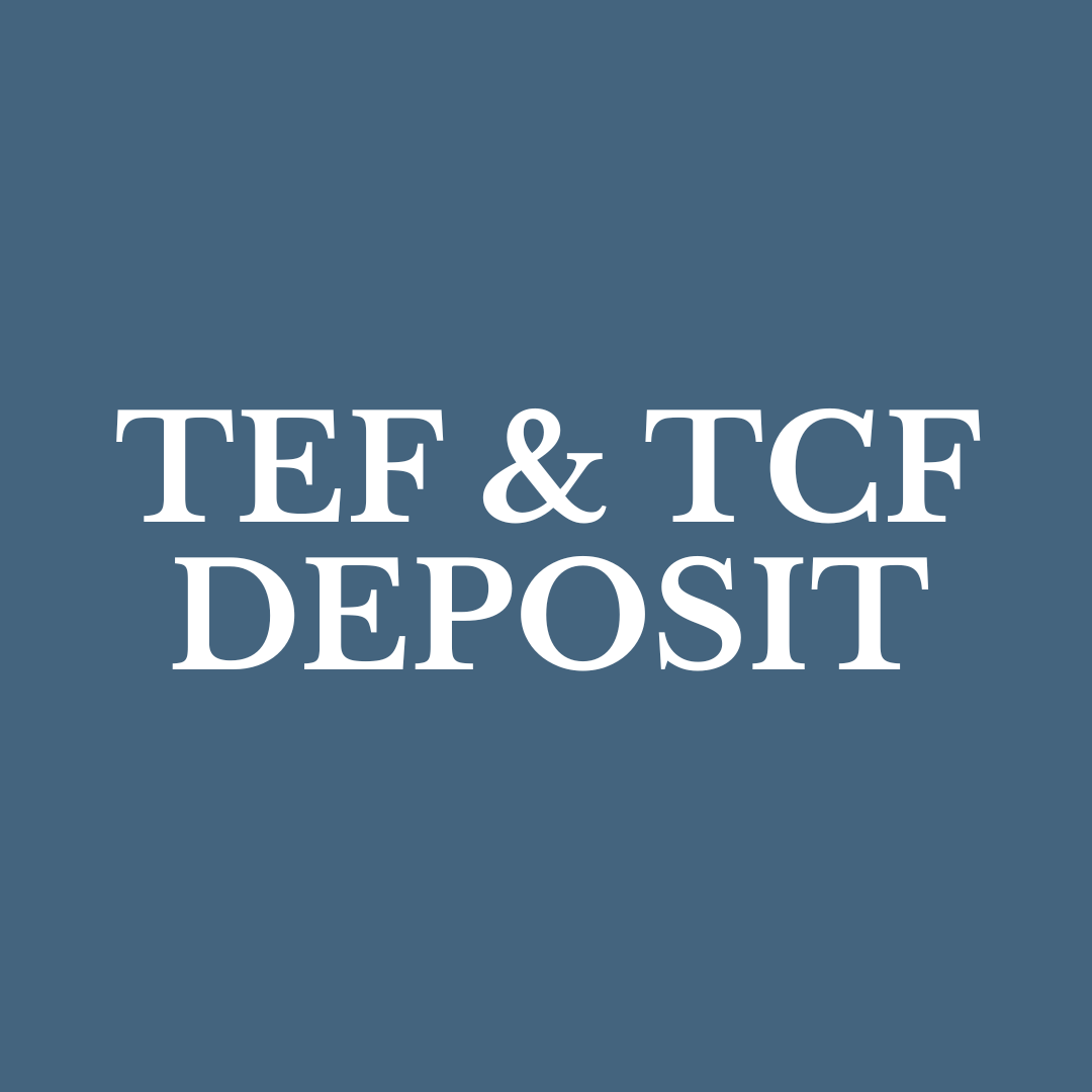 TEF & TCF preparation deposit