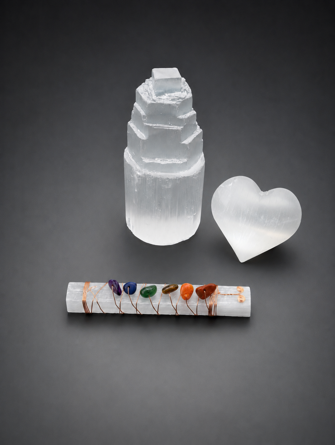 Selenite Tower, Heart or Stick
