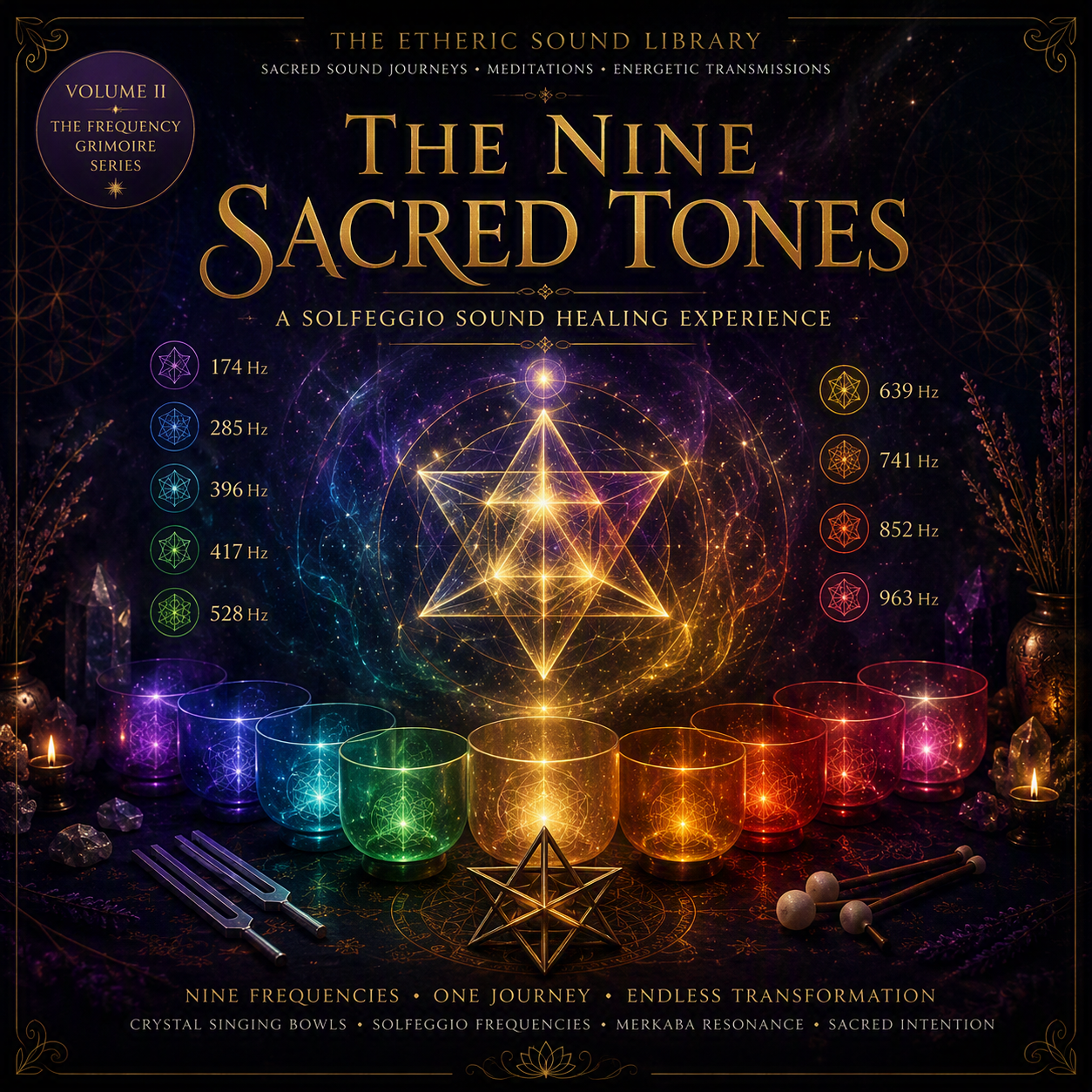 The Nine Sacred Tones - A Solfeggio Sound Healing Experience