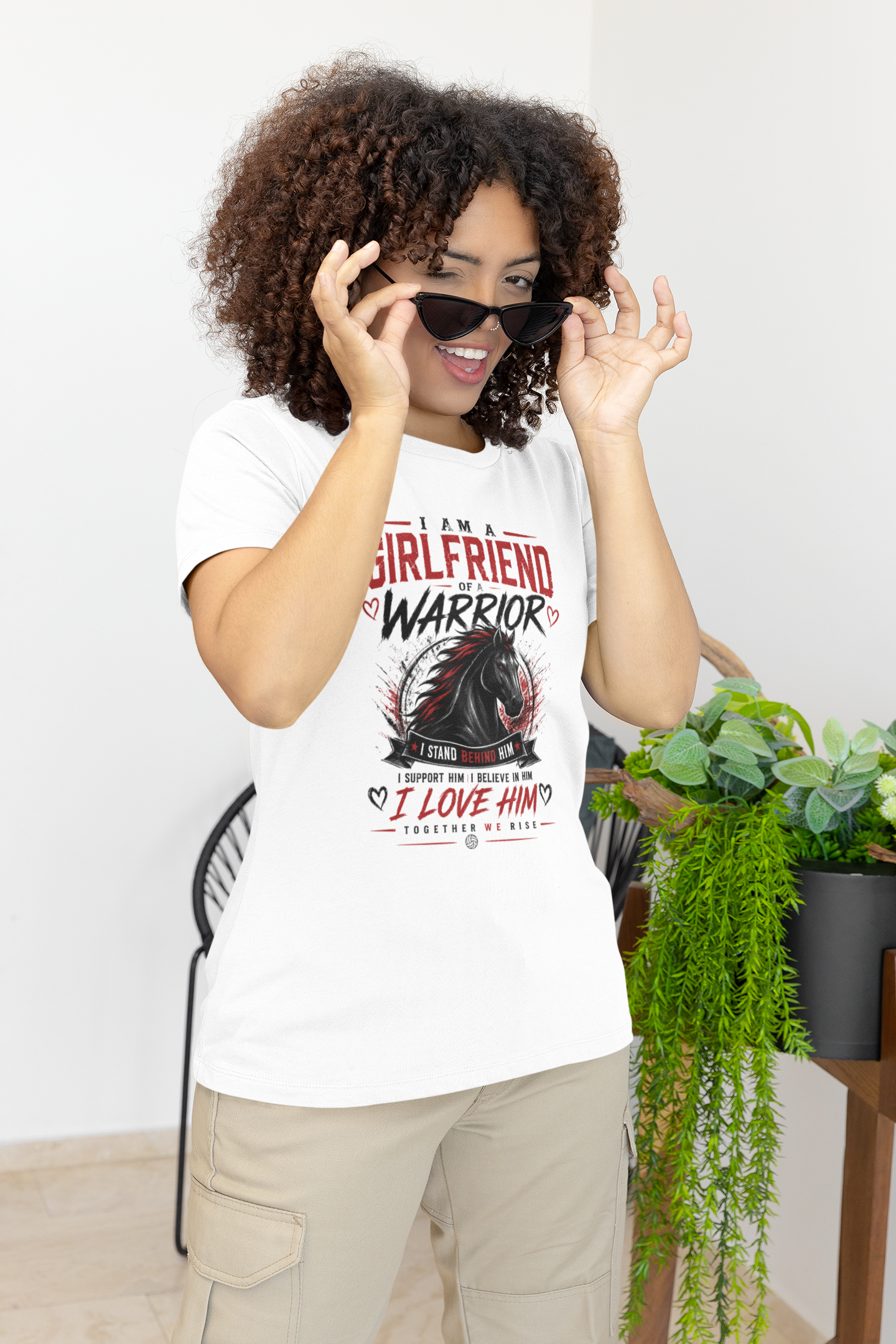 I Am A Girlfriend of a Warrior Women's Relaxed T-Shirt