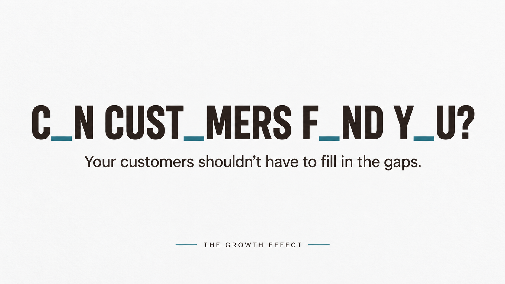 Can Customers Find You Before They Know What to Call You?