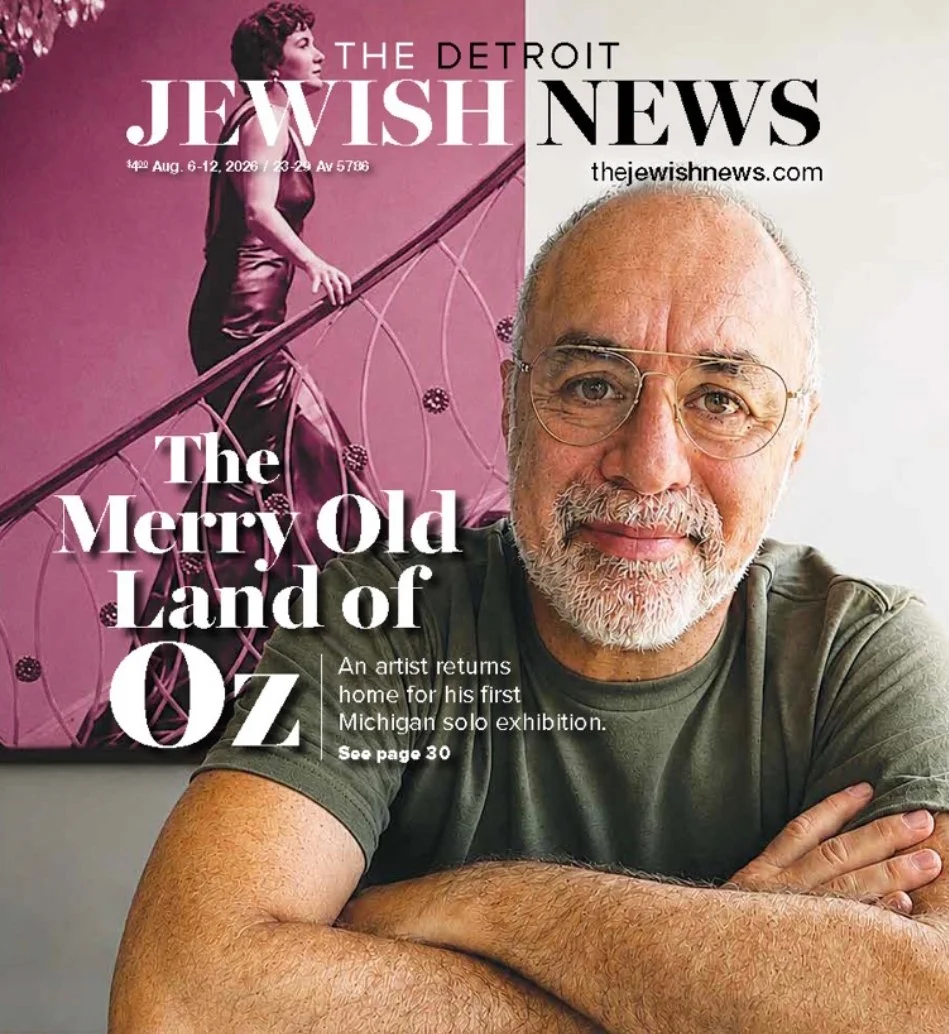 Detroit Jewish News cover featuring Neal Spector's Drive Me Crazy exhibition, August 2026