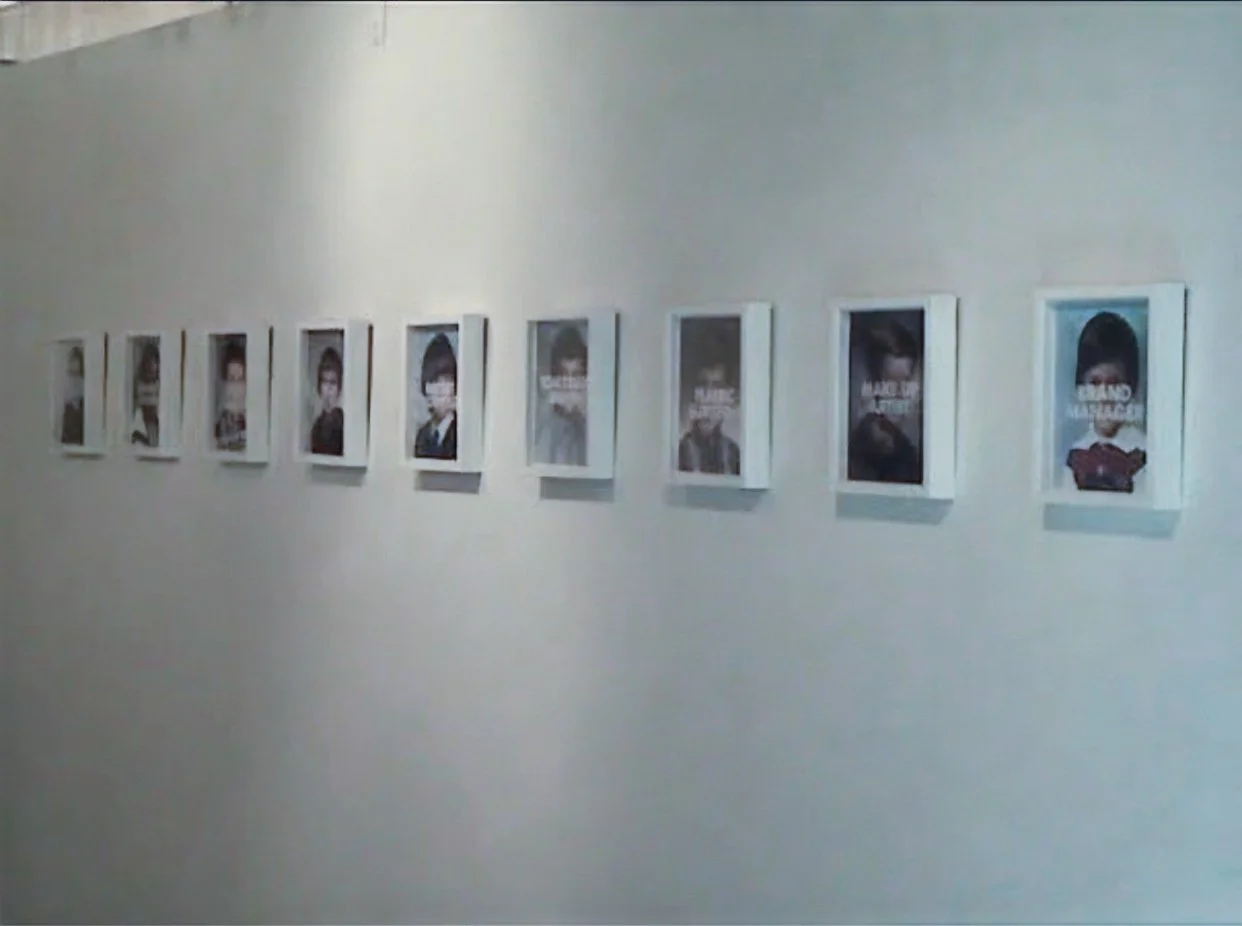 Image of exhibition of Labels Show at Guy Hepner in Los Angeles October 23, 2008