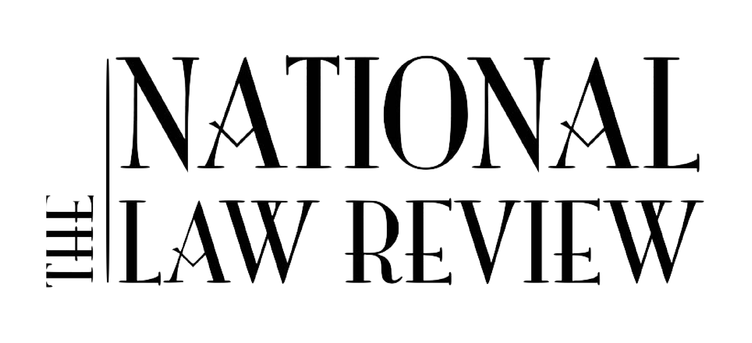The words "THE NATIONAL NEW REVIEW" are displayed in large, uppercase, black serif font against a white background, with the text divided into three lines.