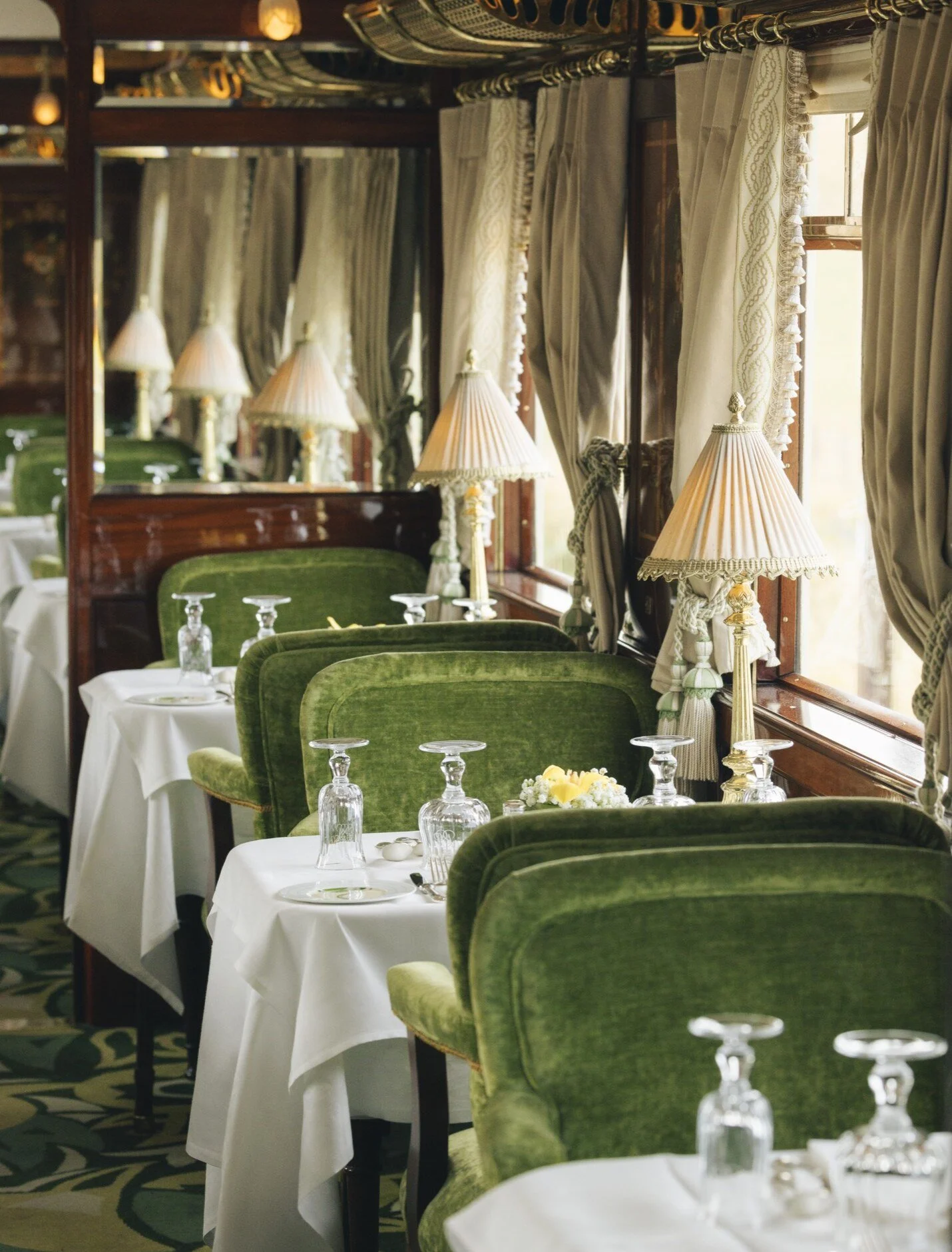 View of car inside the Belmond Train. Sourced from Belmond
