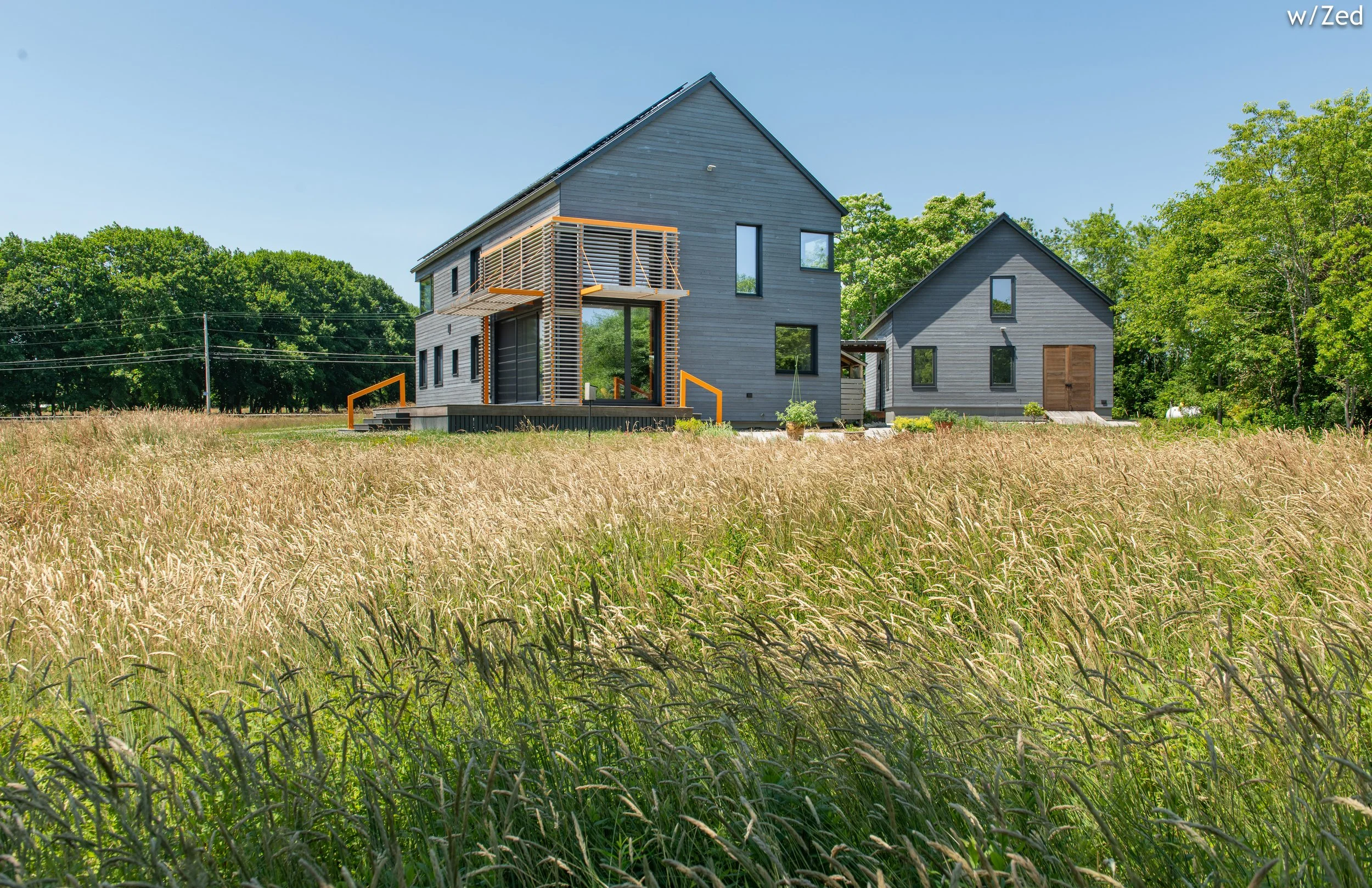 BEASLEY ARCHITECTURE AND DESIGN - JAMES BEASLEY ARCHITECT - BaaD - rural architecture - barndominium -   - HUMAN ARCHITECTURE - HOUSE IN field - MAINE - NEW ENGLAND - RHODE ISLAND CUSTOM architecture - simple form - zero Energy Design - Crafted Space