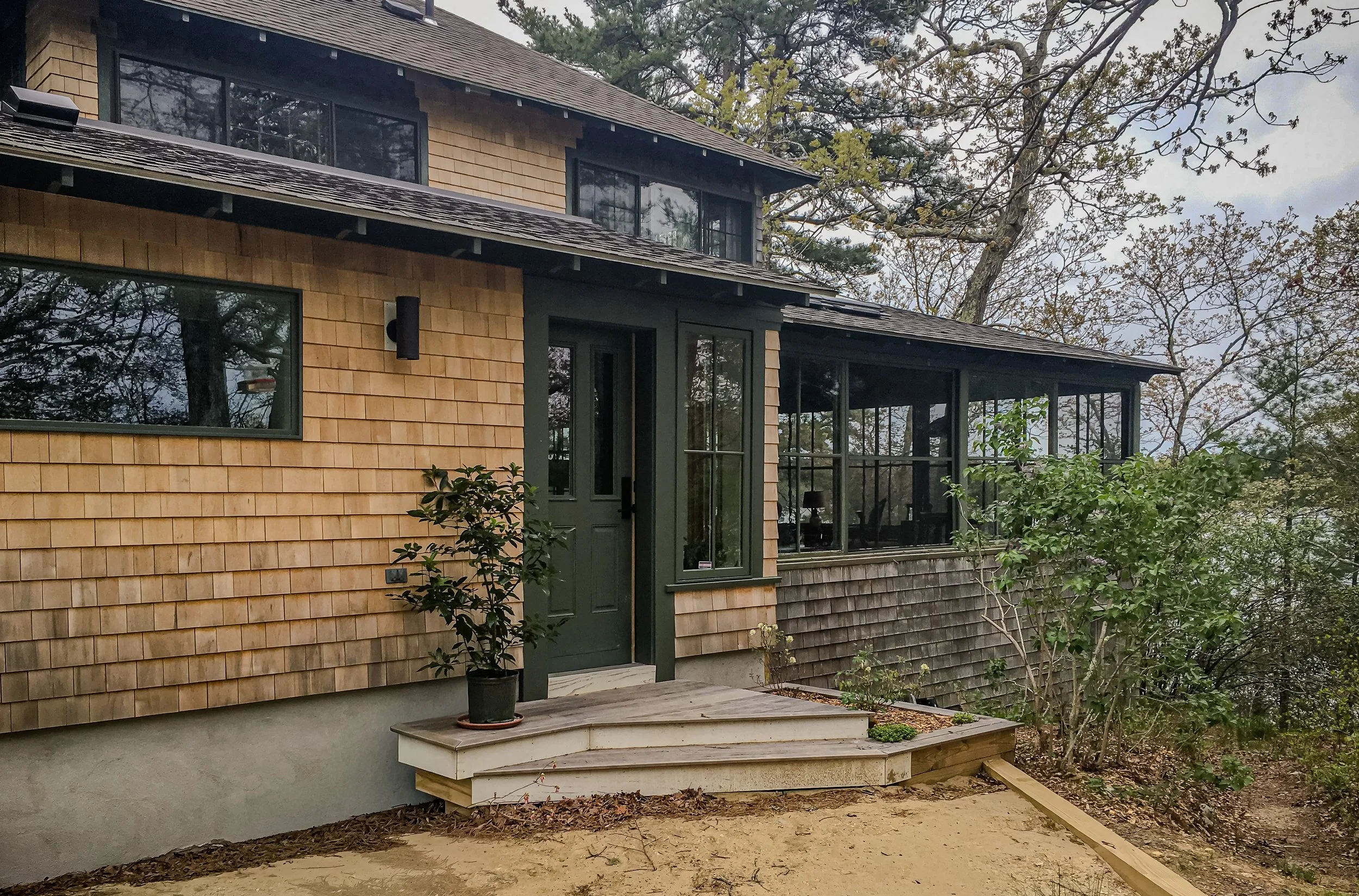 BEASLEY ARCHITECTURE AND DESIGN - JAMES BEASLEY ARCHITECT - BaaD - rural architecture - lake house- screen house - HUMAN ARCHITECTURE - HOUSE IN woods -  house on a lake - lake camp - lake cottage MAINE - NEW ENGLAND - CUSTOM architecture - long pond