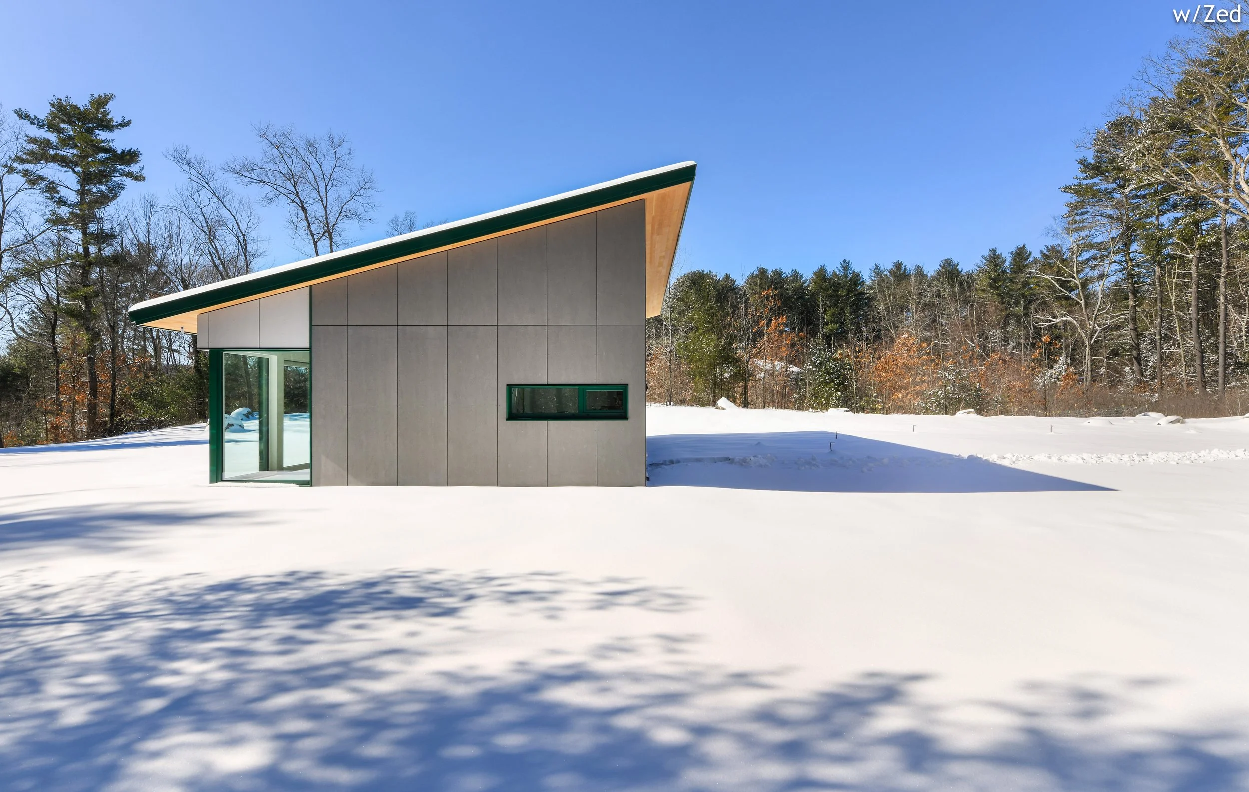 BEASLEY ARCHITECTURE AND DESIGN - JAMES BEASLEY ARCHITECT - BaaD - midcentury modern - modern architecture -Corner glass - passive solar - passive hause - HUMAN ARCHITECTURE - New England - Maine -  off the grid  - CUSTOM residential architecture - m