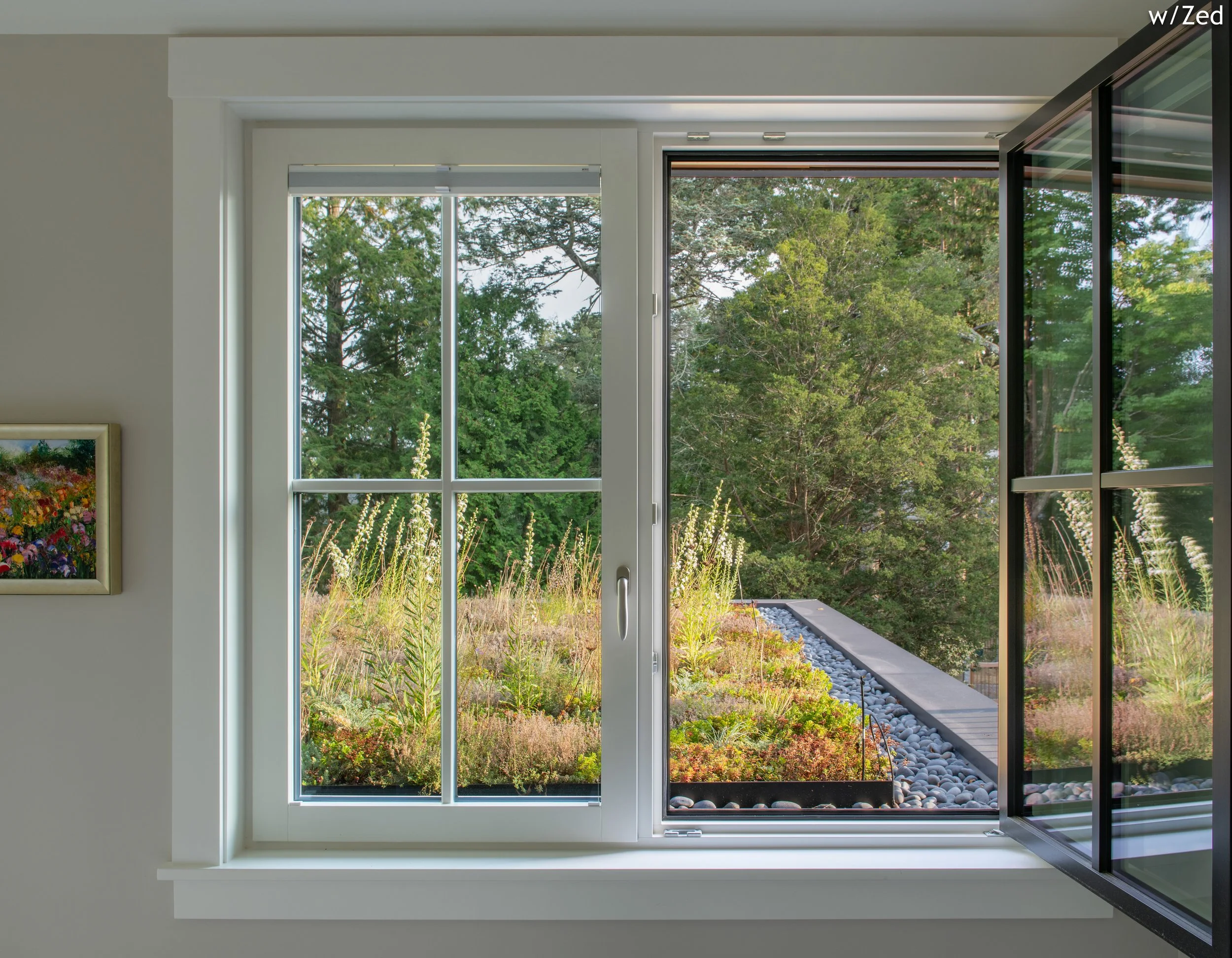 AMES BEASLEY ARCHITECT - BaaD - URBAN OASIS COTTAGE  - HUMAN ARCHITECTURE - HOUSE IN THE TREES - MAINE - NEW ENGLAND - RHODE ISLAND CUSTOM -Zero Energy Design