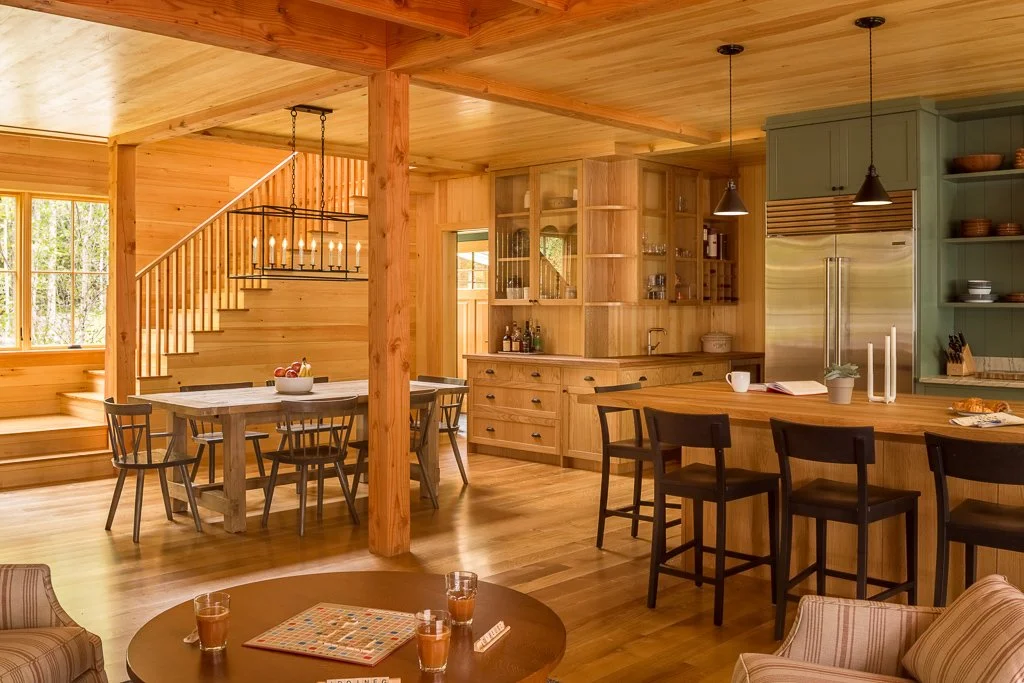 BEASLEY ARCHITECTURE AND DESIGN - JAMES BEASLEY ARCHITECT - BaaD - rural architecture - lake house- screen porch - HUMAN ARCHITECTURE - HOUSE IN wood -  house on a lake - MAINE - NEW ENGLAND - CUSTOM architecture - Maine Lake House