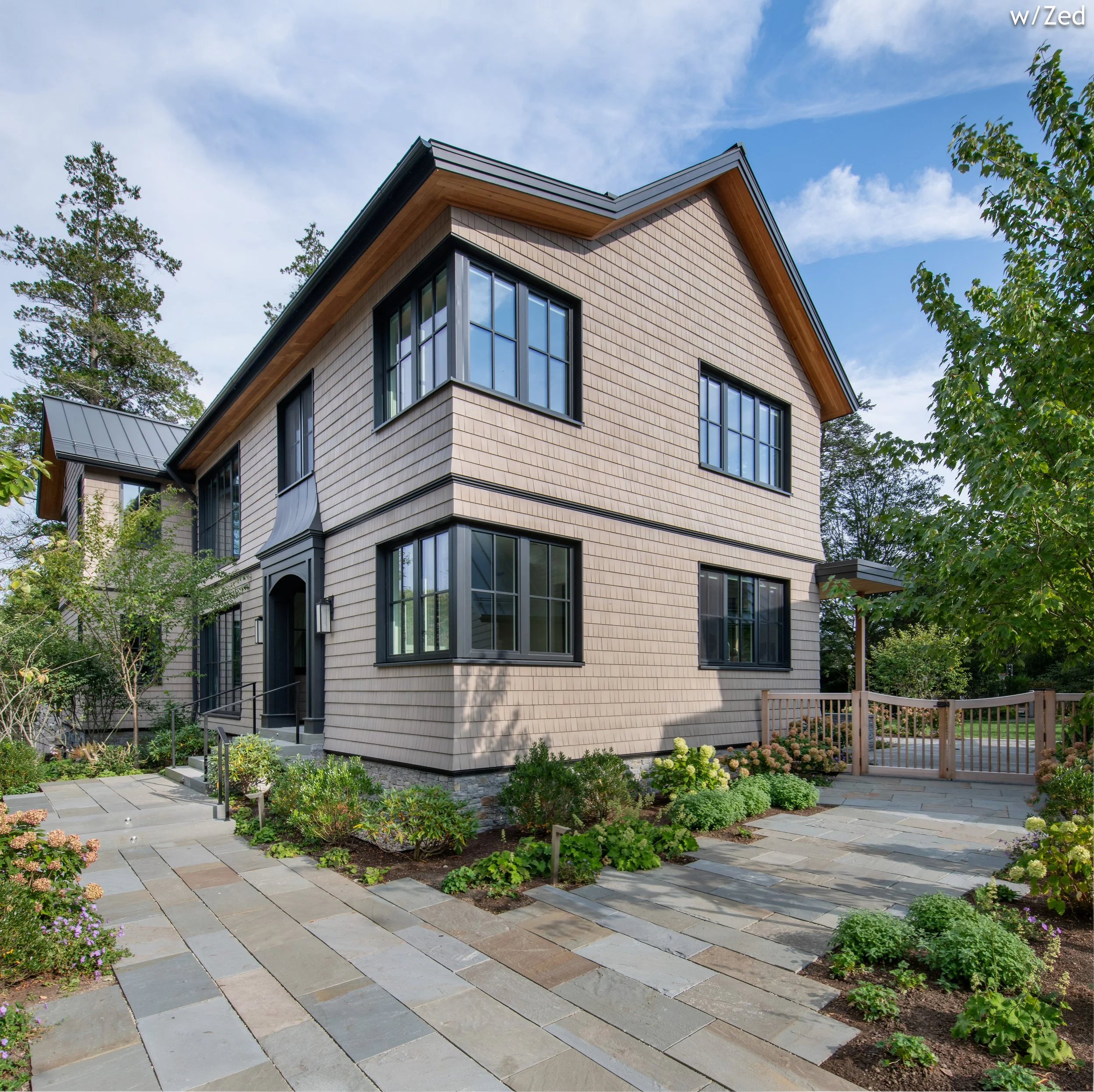 AMES BEASLEY ARCHITECT - BaaD - URBAN OASIS COTTAGE  - HUMAN ARCHITECTURE - HOUSE IN THE TREES - MAINE - NEW ENGLAND - RHODE ISLAND CUSTOM -Zero Energy Design