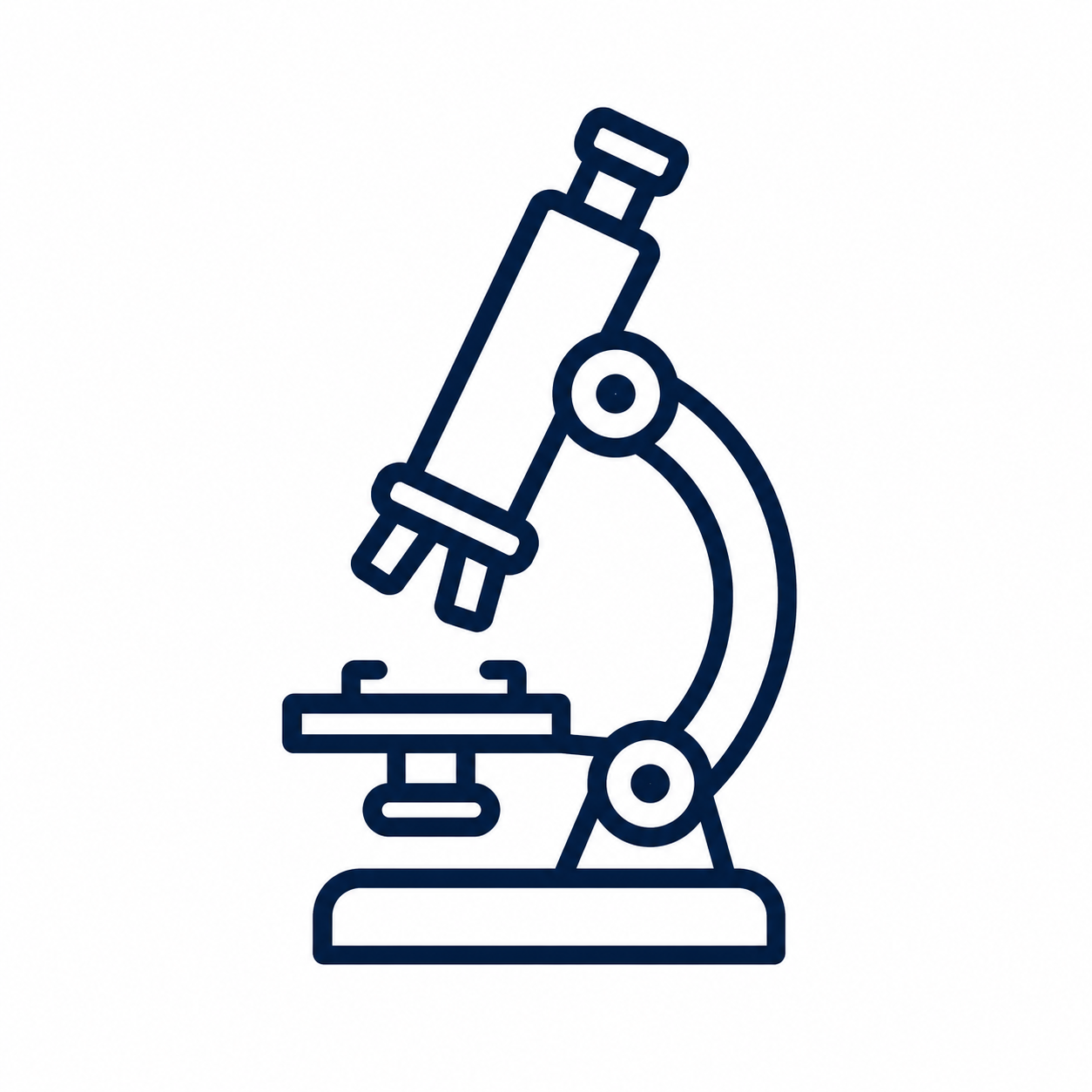 Microscope icon representing laboratory and field testing