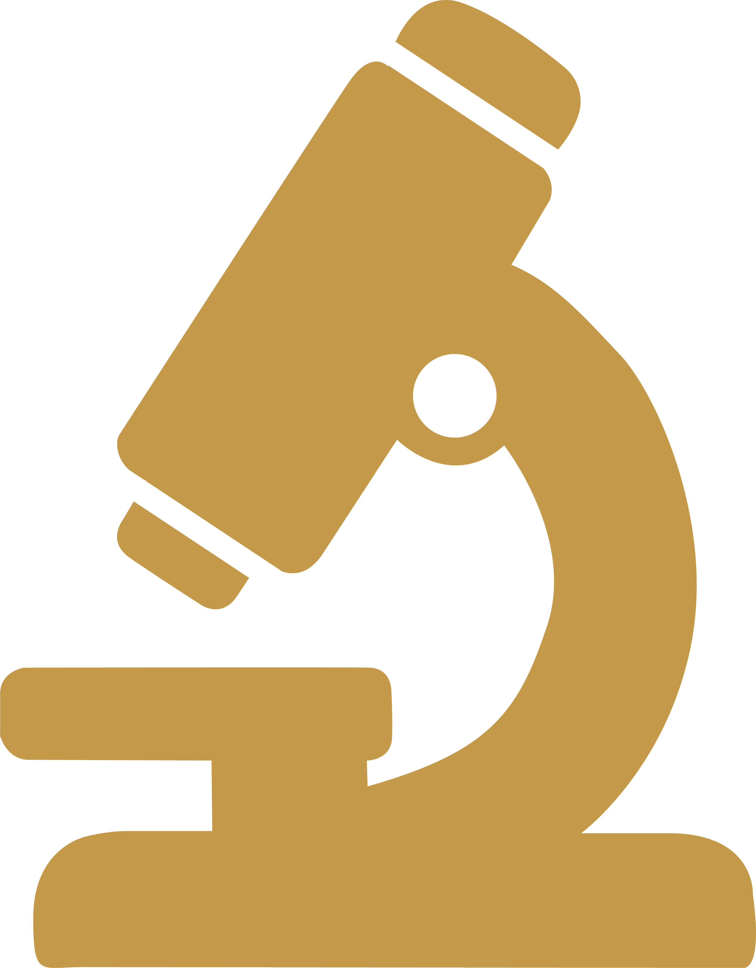 Microscope icon representing laboratory leadership