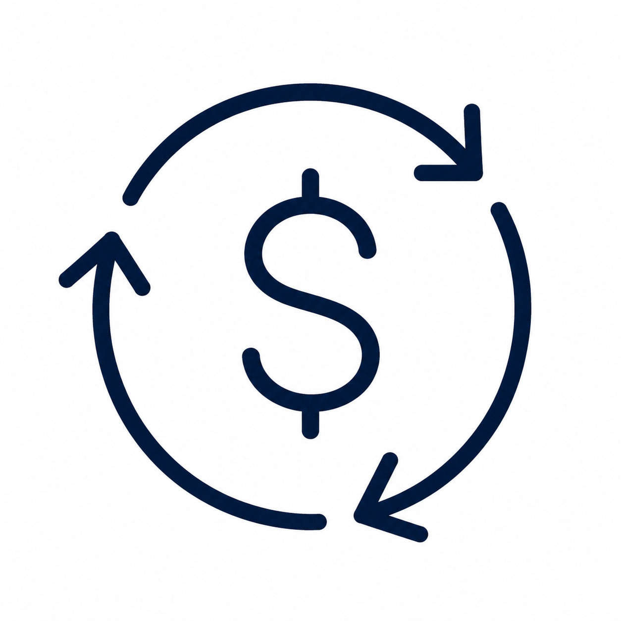 Dollar sign icon representing life-cycle cost analysis