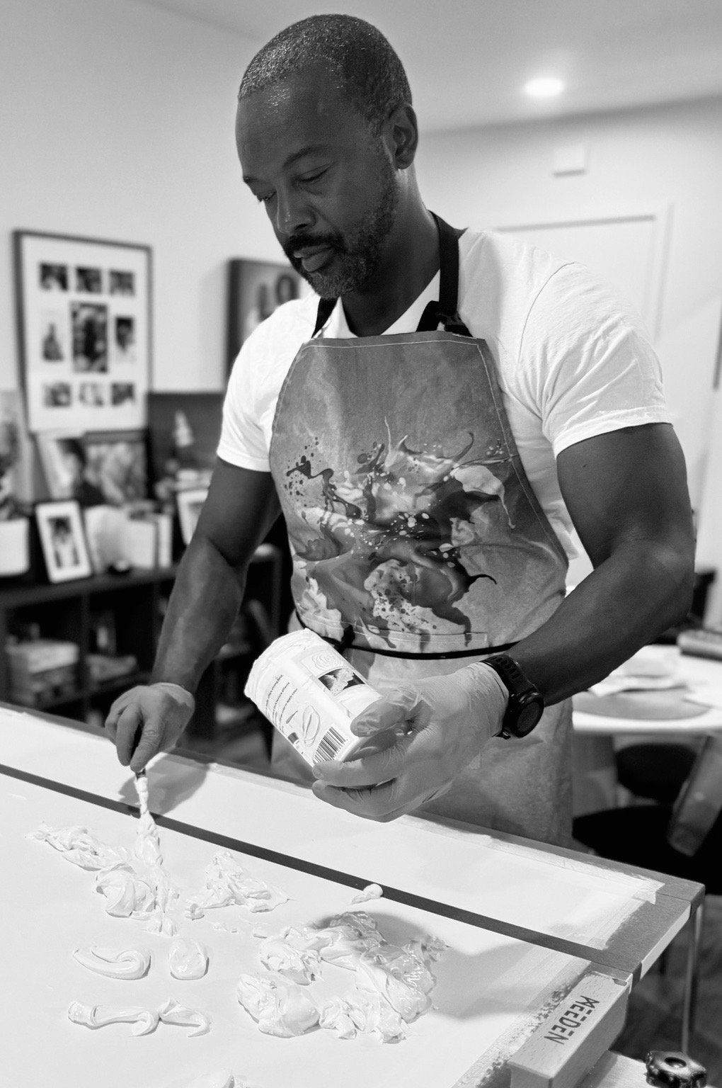 Michael in Studio -- B&W