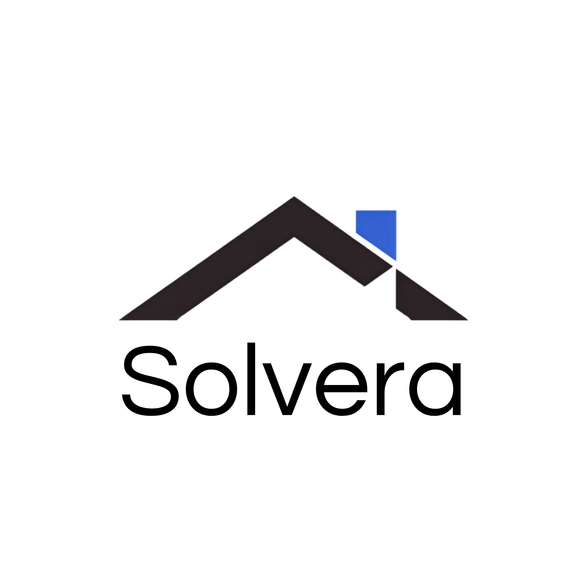 Logo avec un symbole de solveur en forme de flèche noire et deux petits rectangles bleus, accompagnée du texte 'Solver' en dessous.