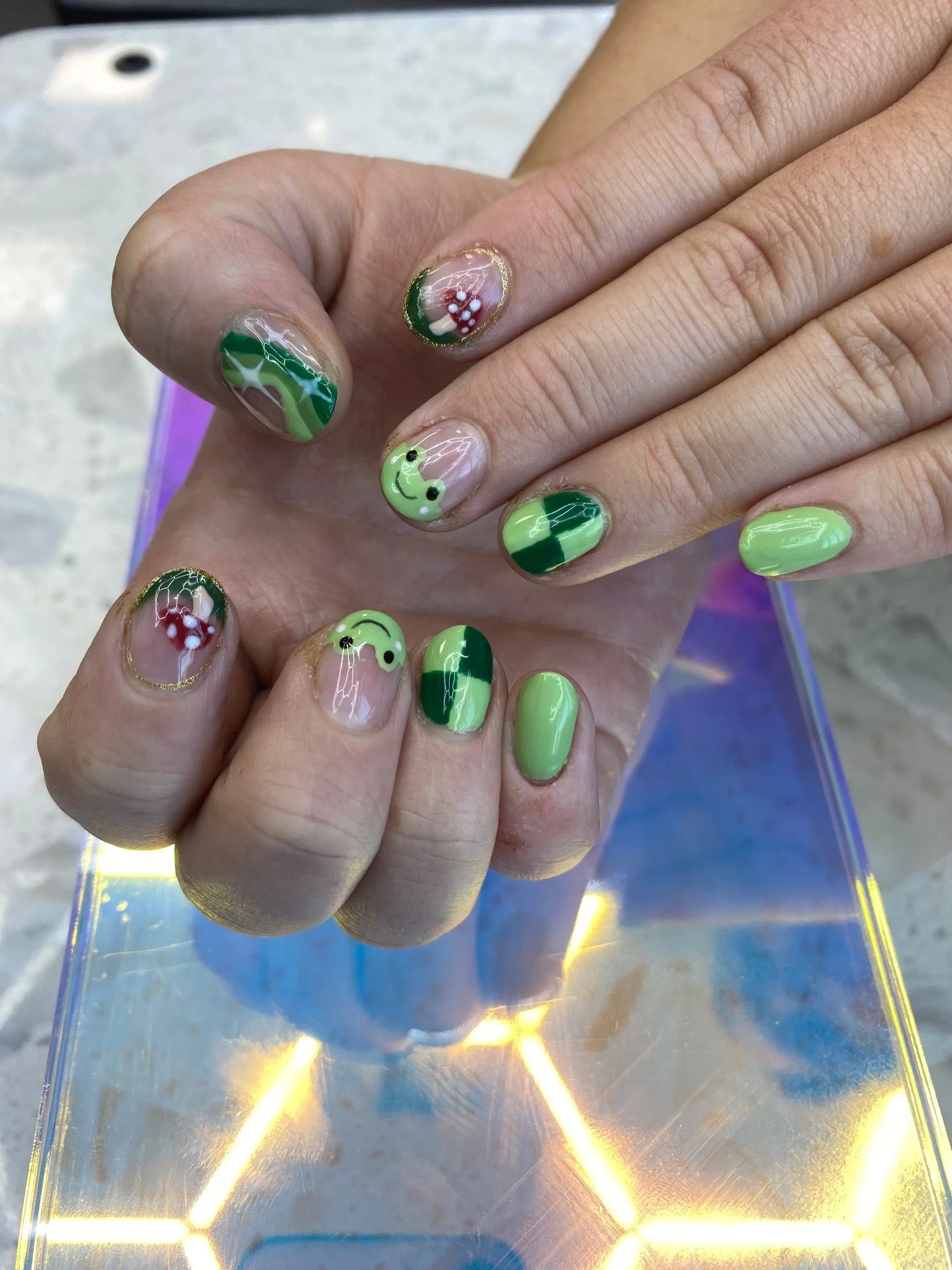 Detailed Art: hand drawn art and designs with a frog and forest theme