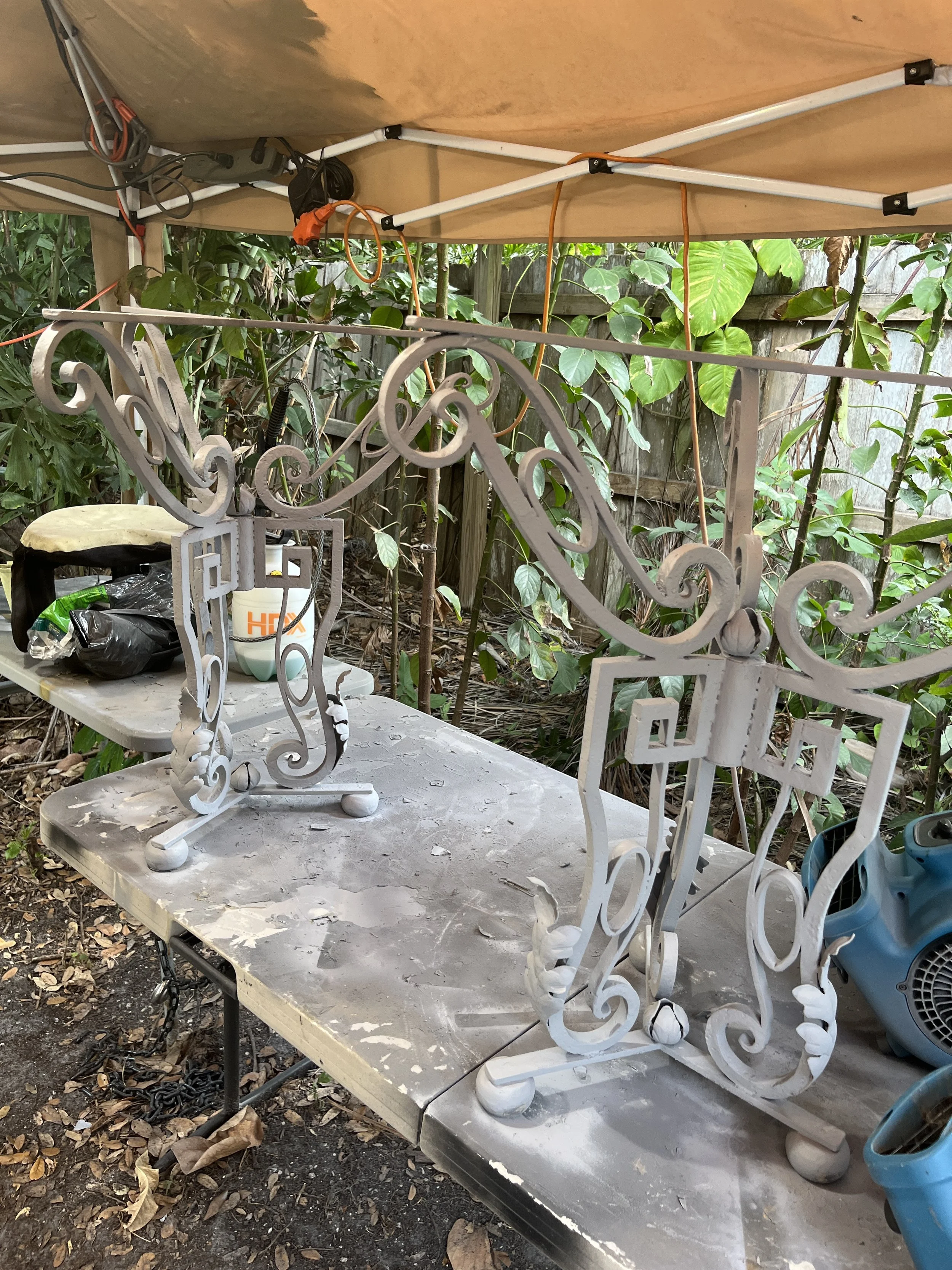 Iron tables before - Paul Ferrante