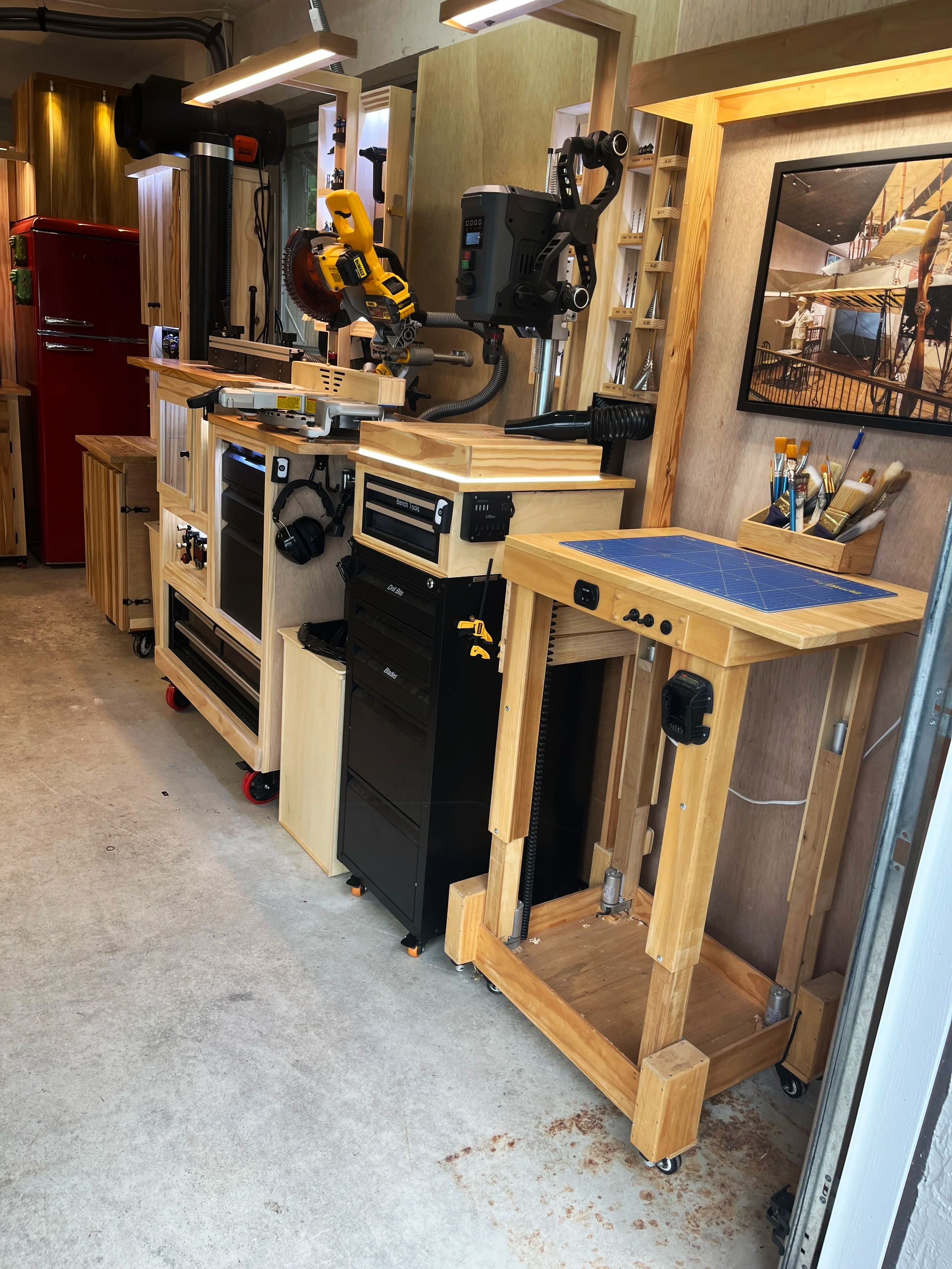 Integrated lighting and dust collection