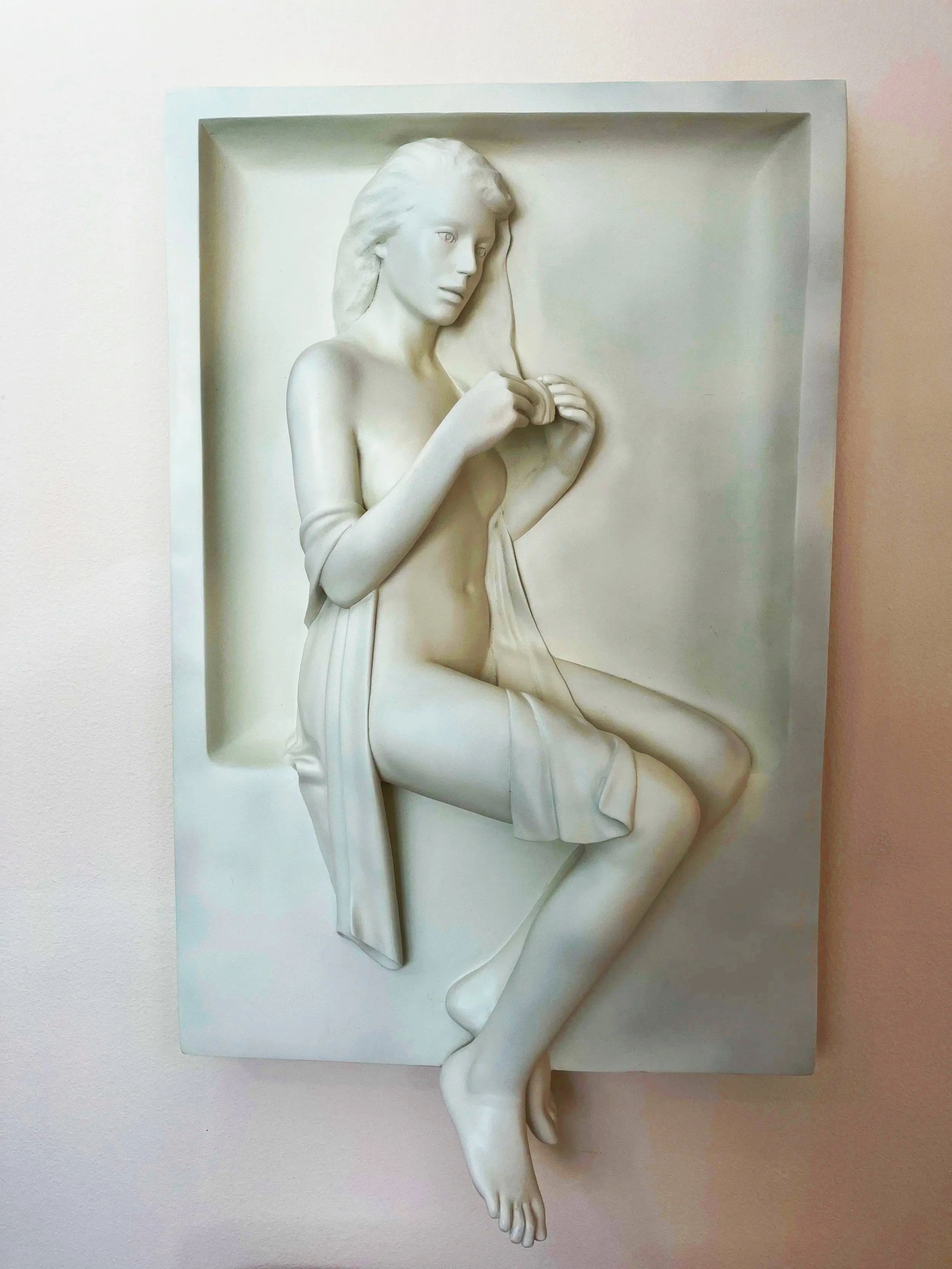 Realist sculpture after restoration and refinishing