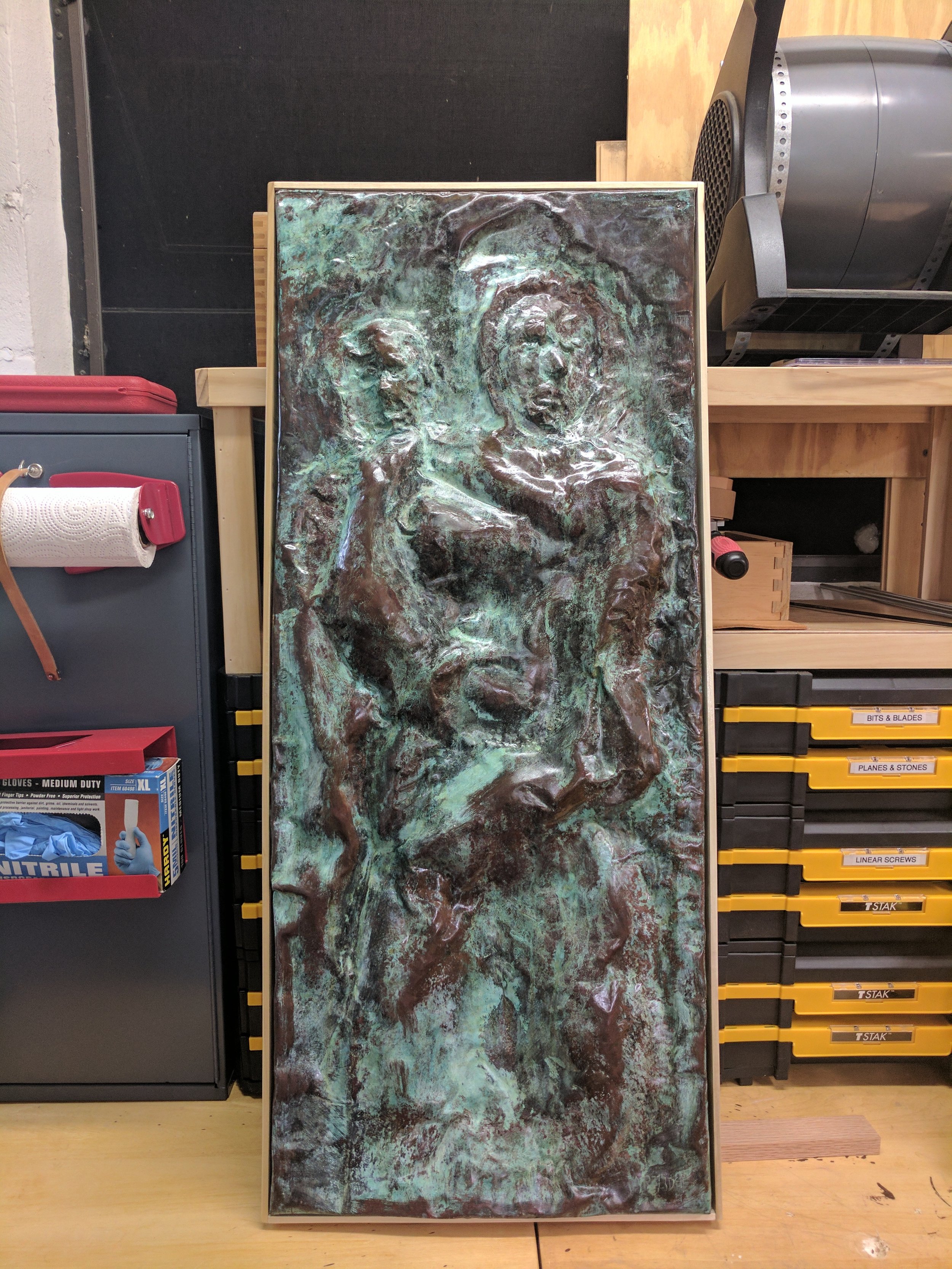 Mother And Child patina